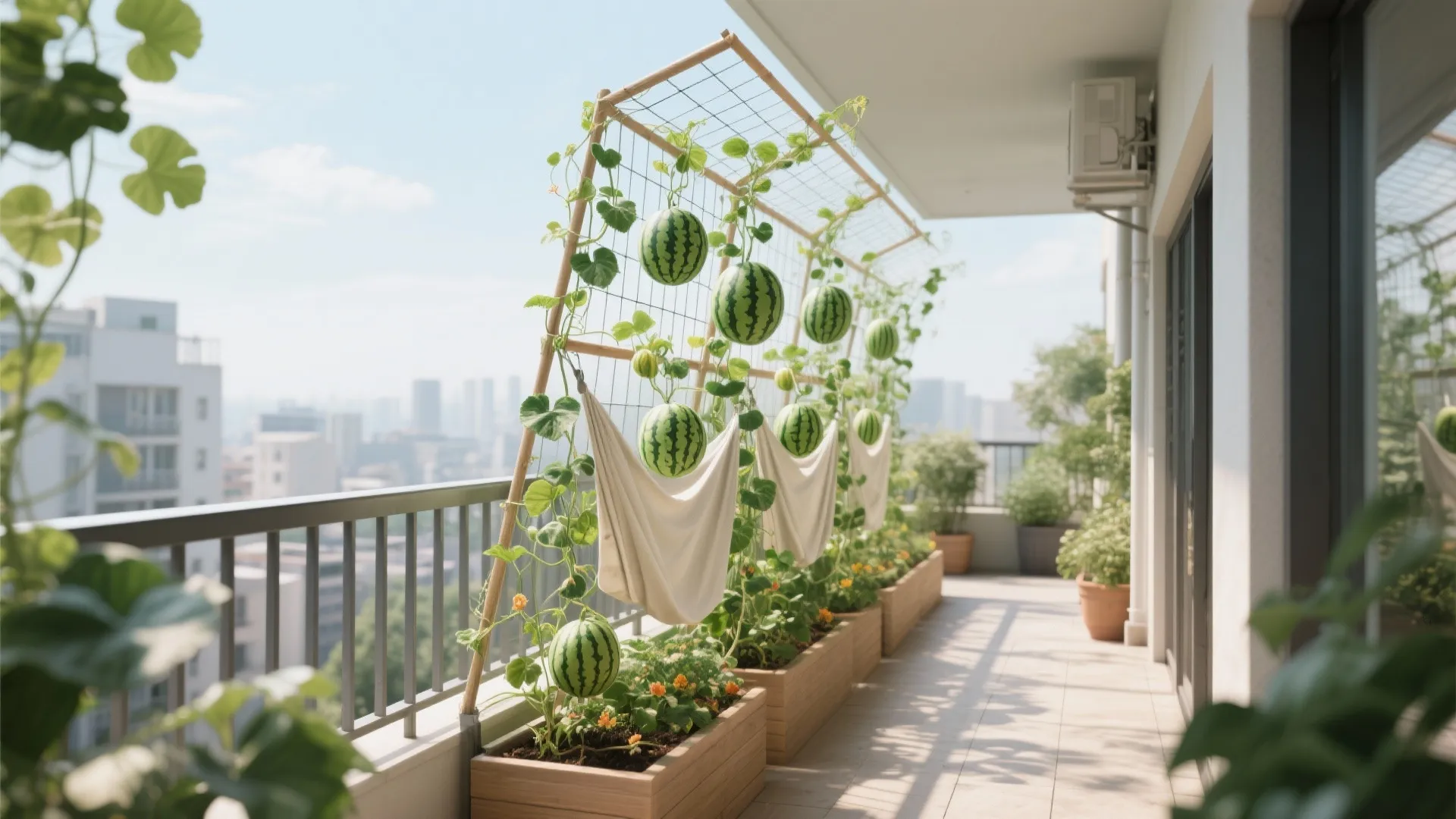 2. Train vines vertically on a sturdy trellis