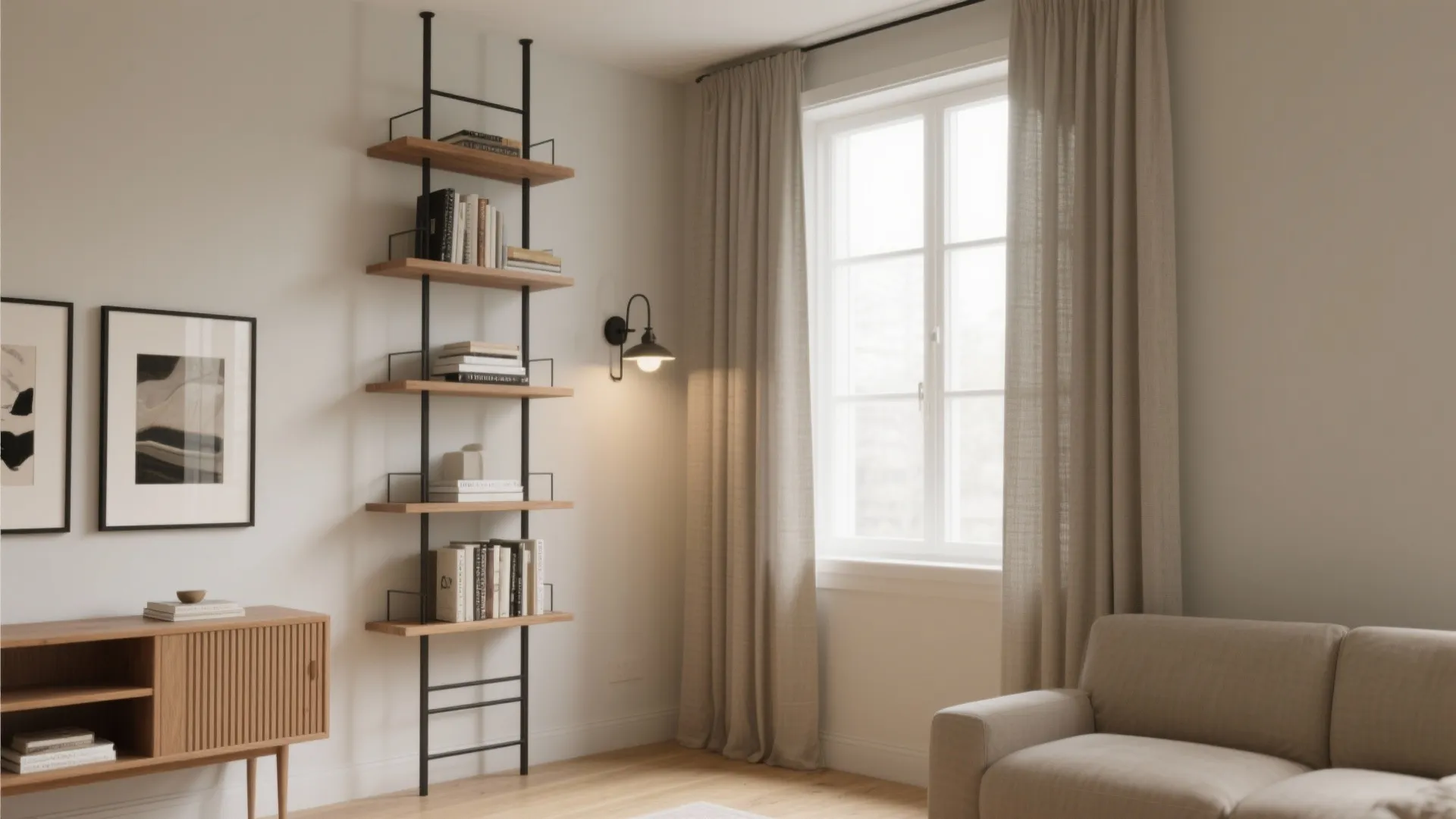 Use Height: Vertical Lines, Slim Shelving, and Drapery Tricks