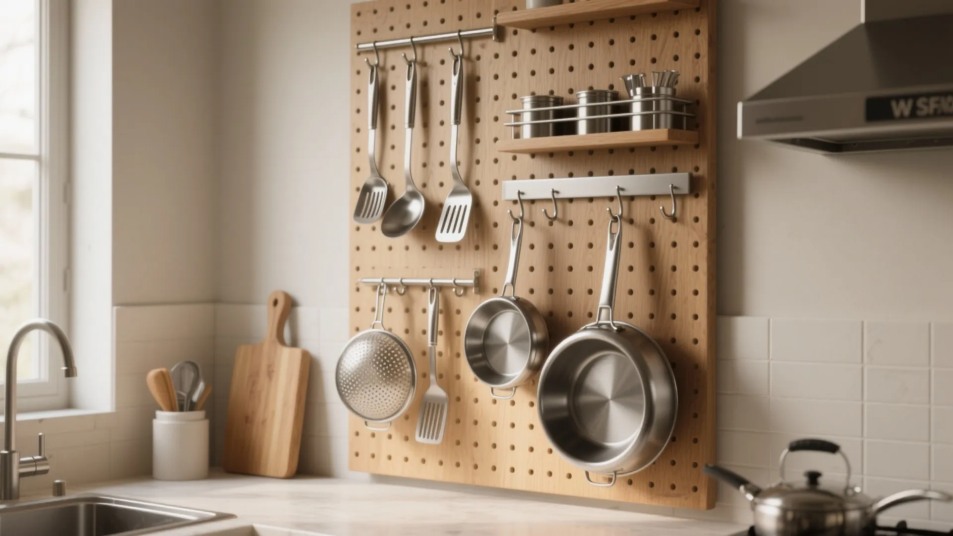 1. Vertical utensil wall