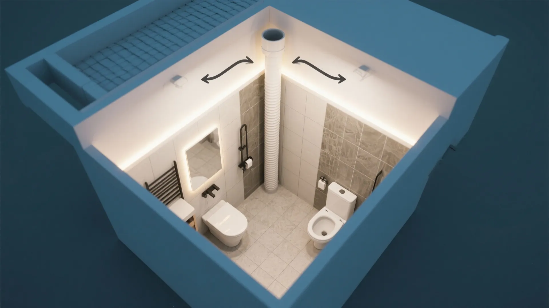 Create a Vertical Vent Shaft