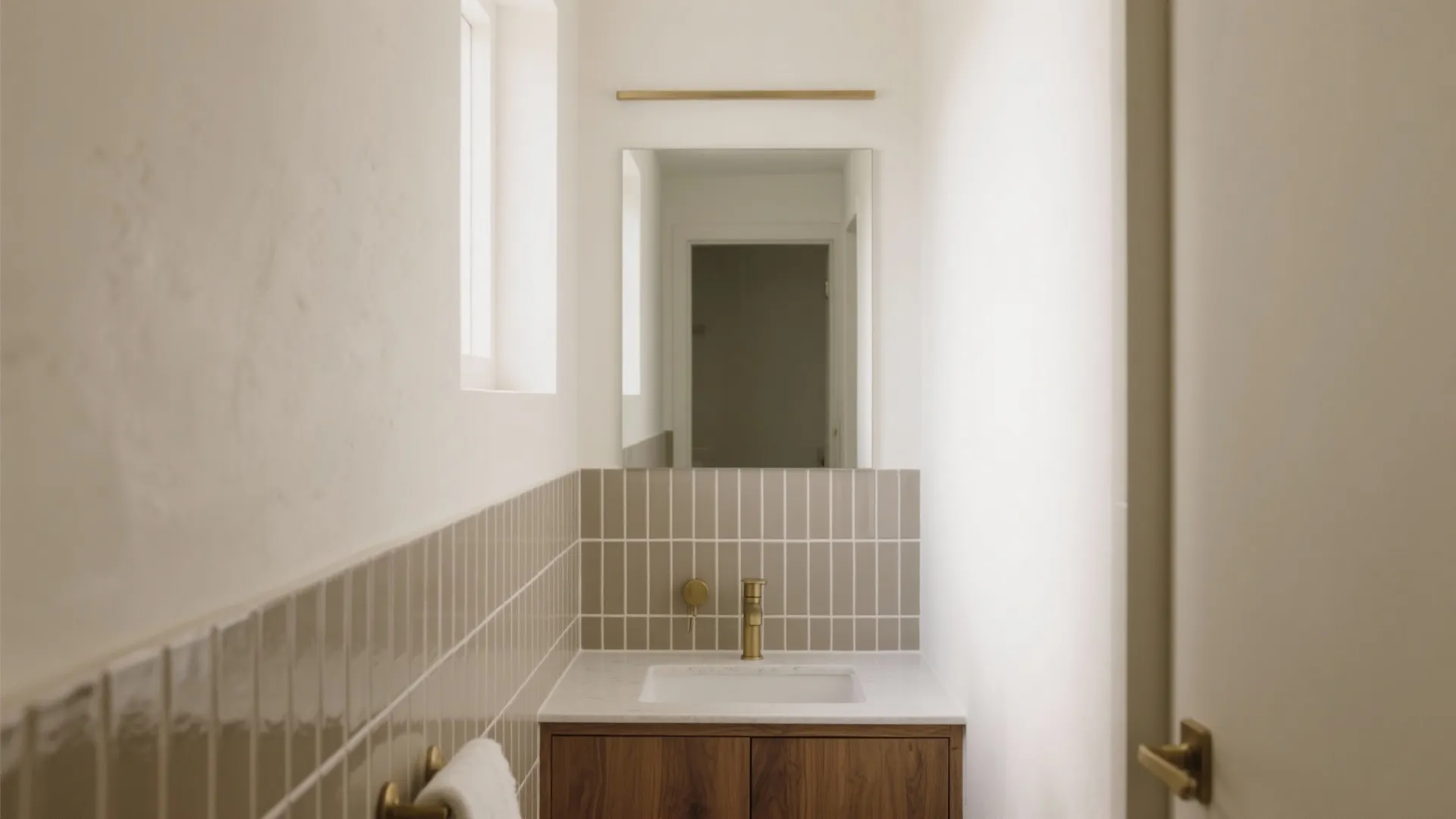 Vertical Stack and Half-Height Wainscot