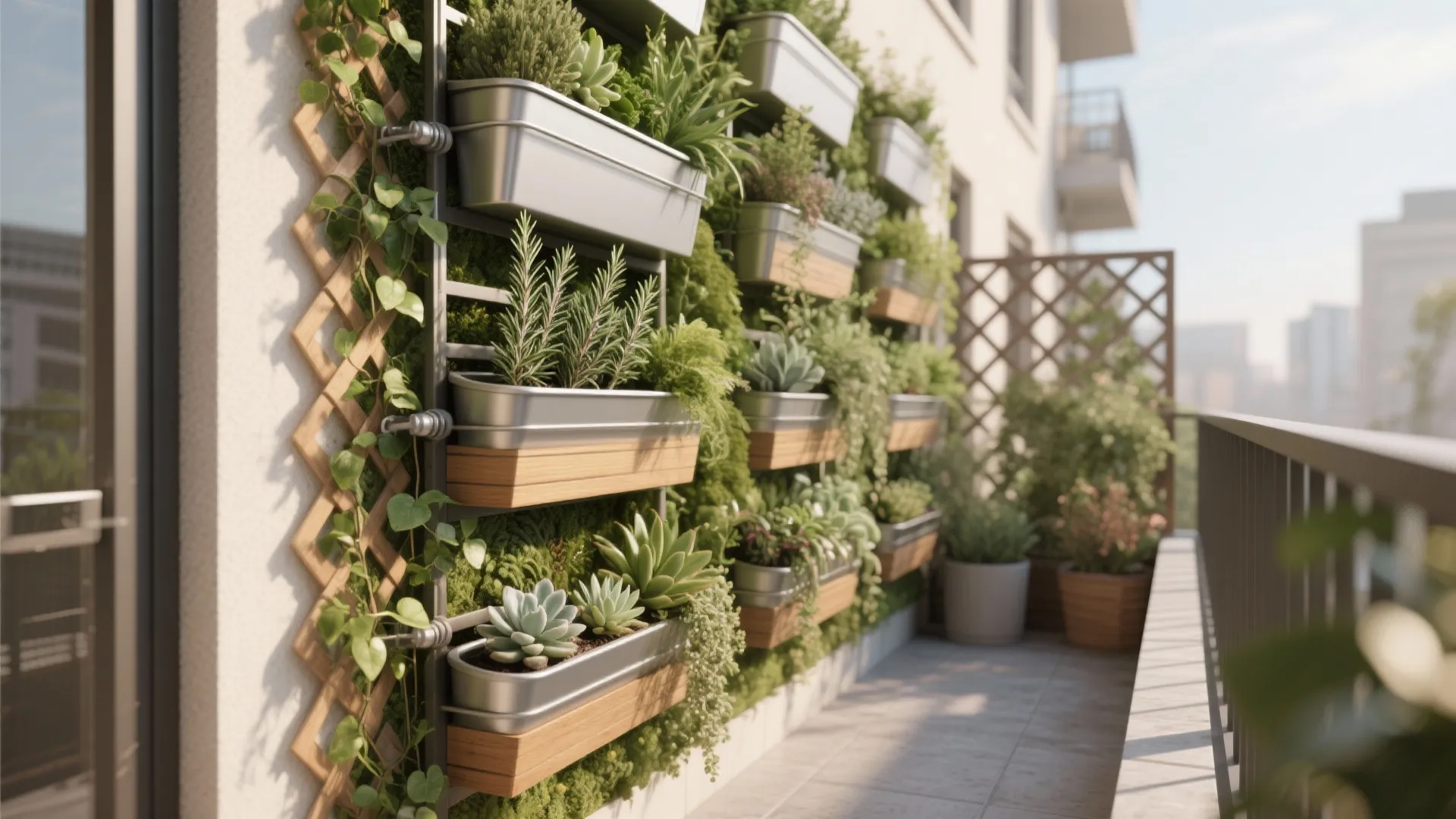 1. Vertical planting walls