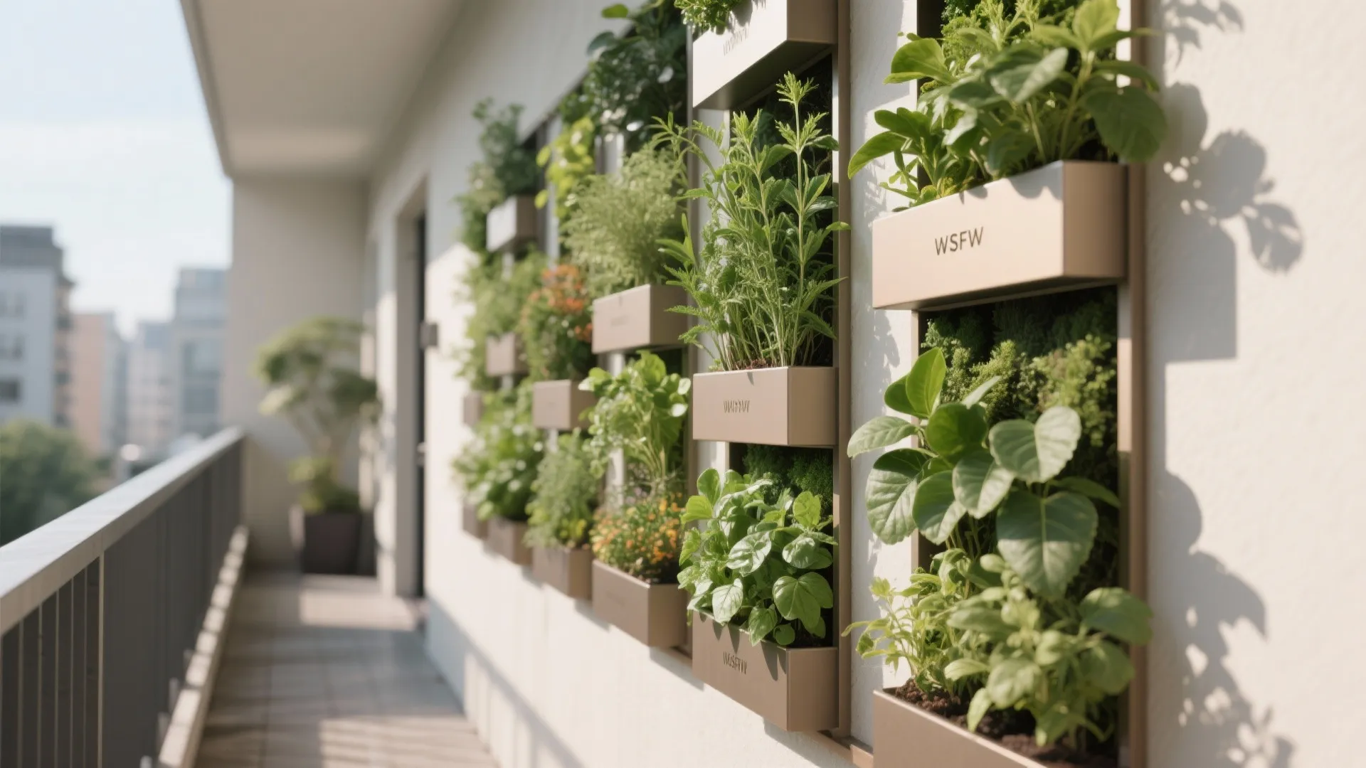 Vertical wall planting