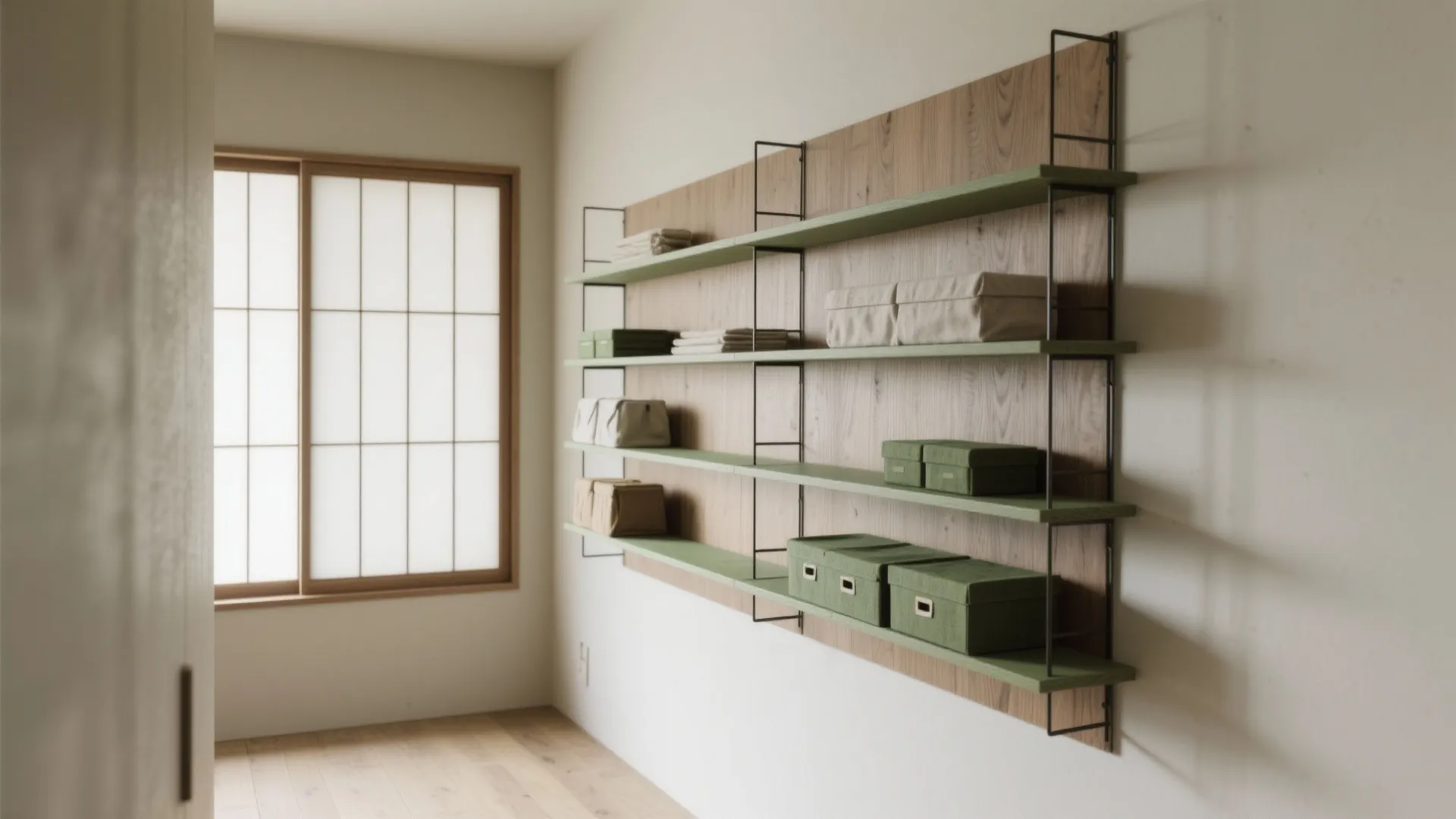 Tips 2: 壁面を“垂直収納”に変えると、床の余白が生まれる（収納技巧・日本都市）