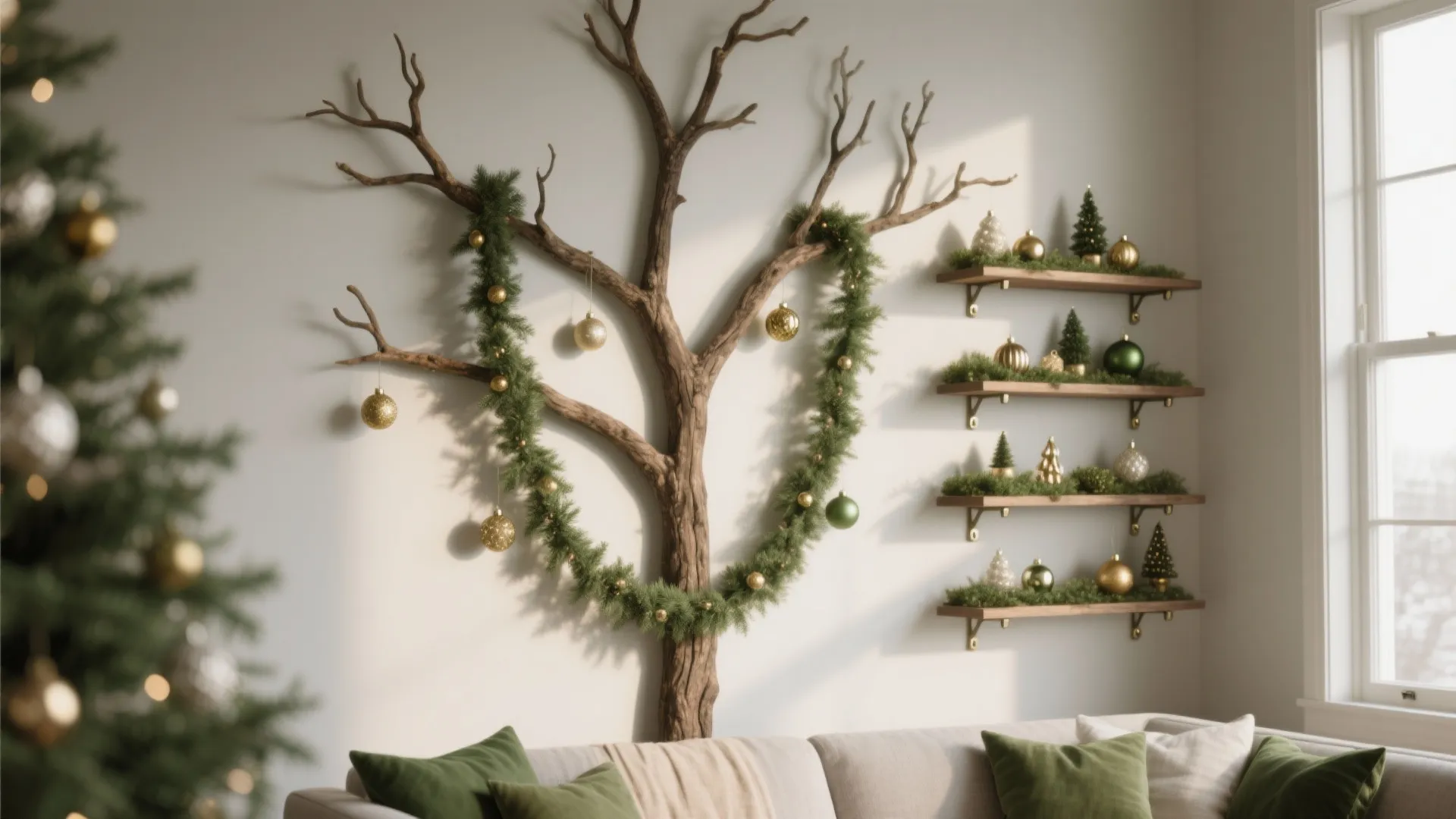 1. Go vertical: wall trees and tiered greenery