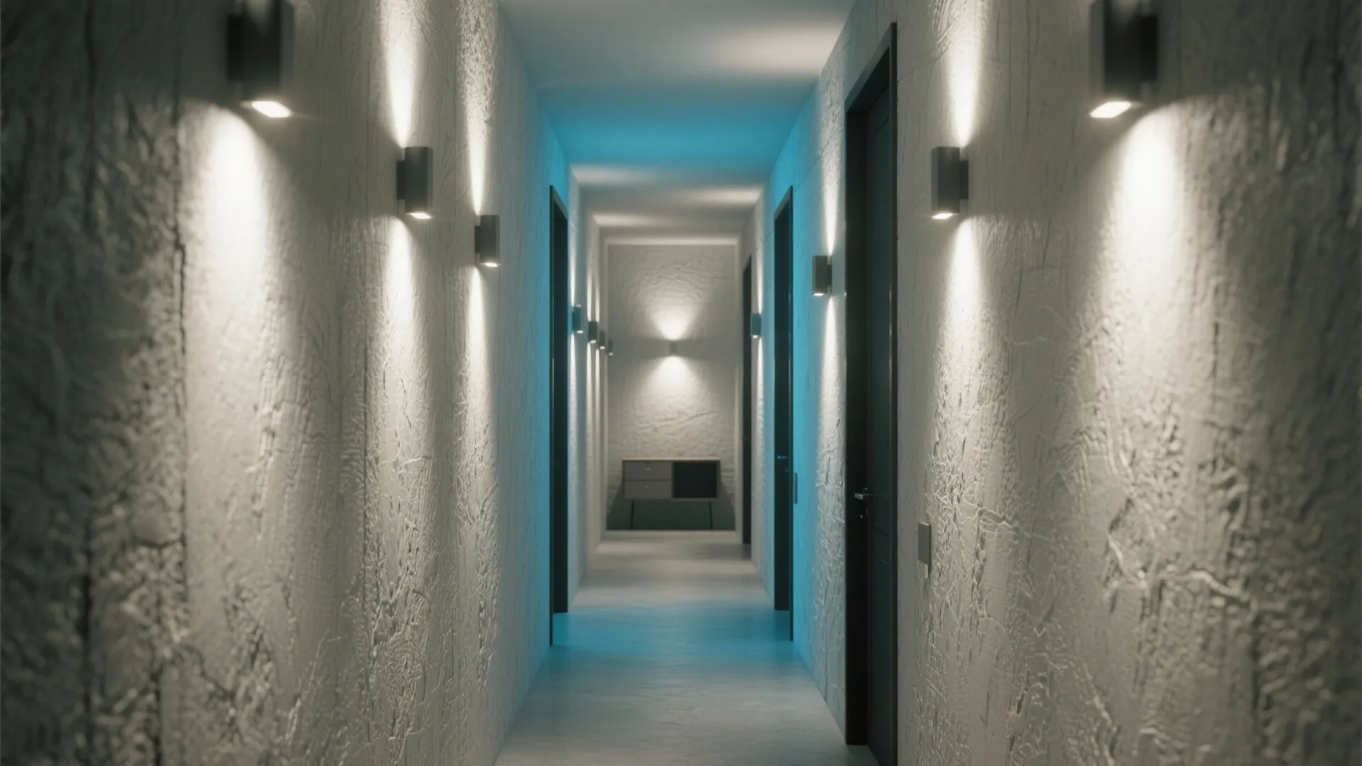 3. Vertical Wall Washers to Lengthen Spaces