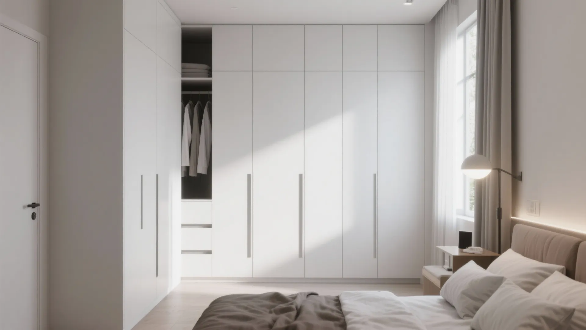 3. Vertical Wardrobes to the Ceiling
