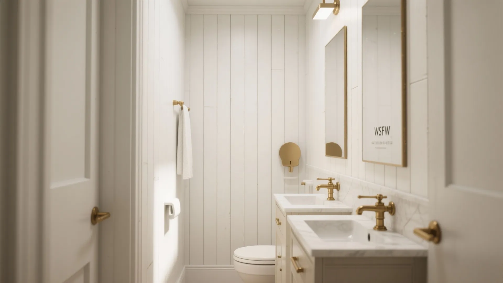 1. Classic White Vertical Shiplap