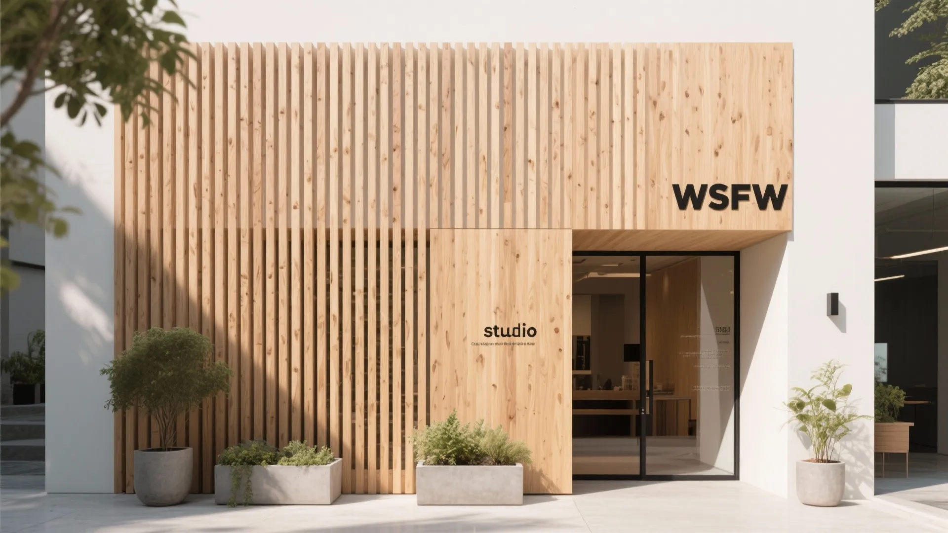 Vertical Wooden Panels