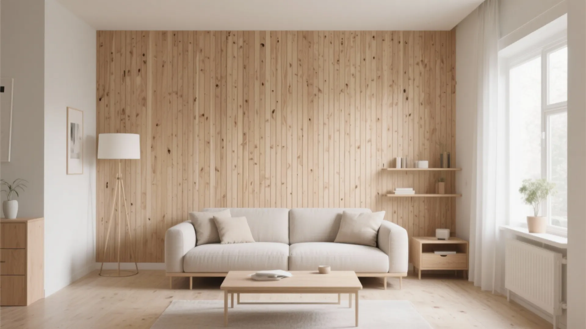 1. Minimalist Vertical Slats
