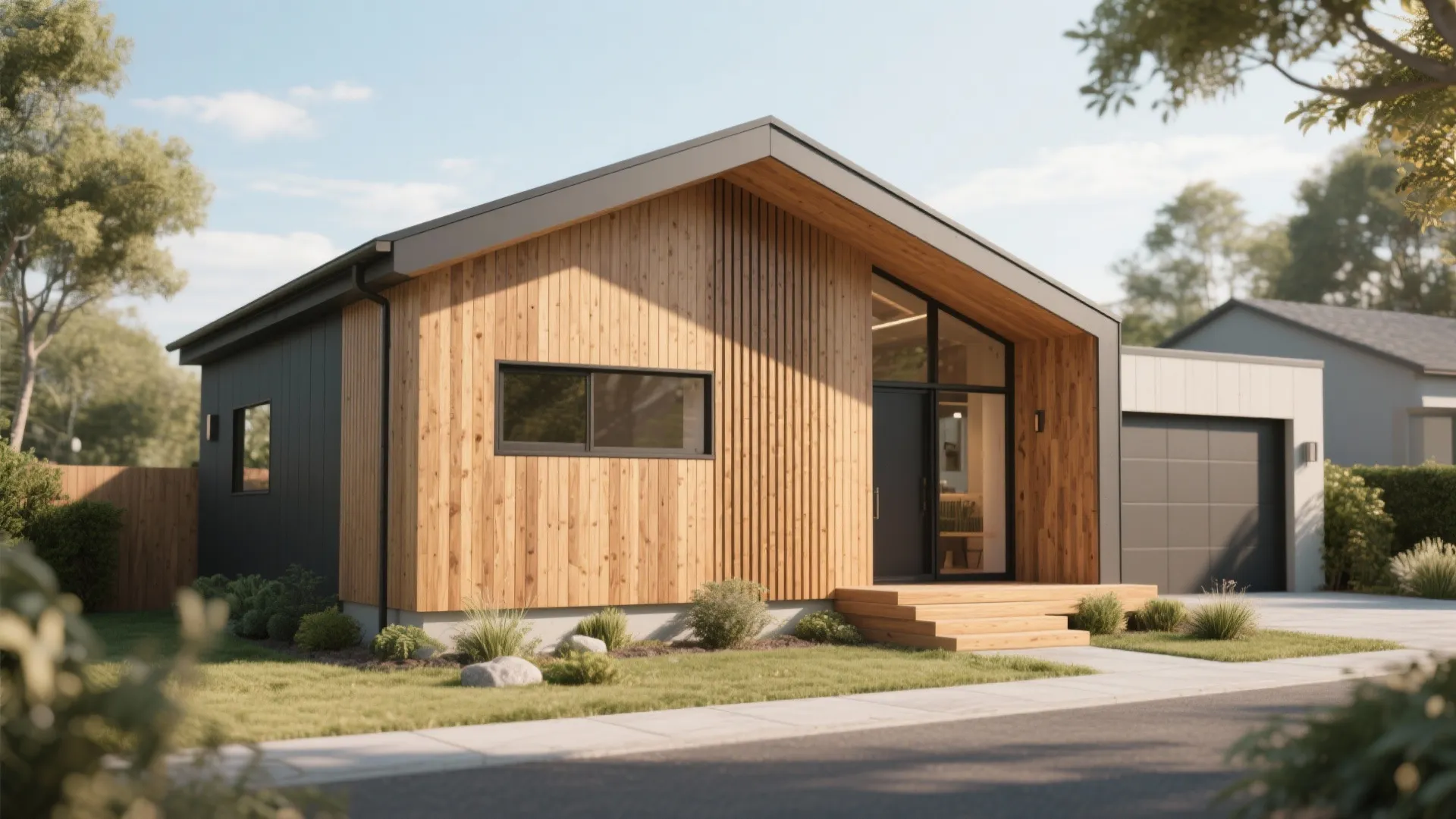 Vertical Wooden Slats