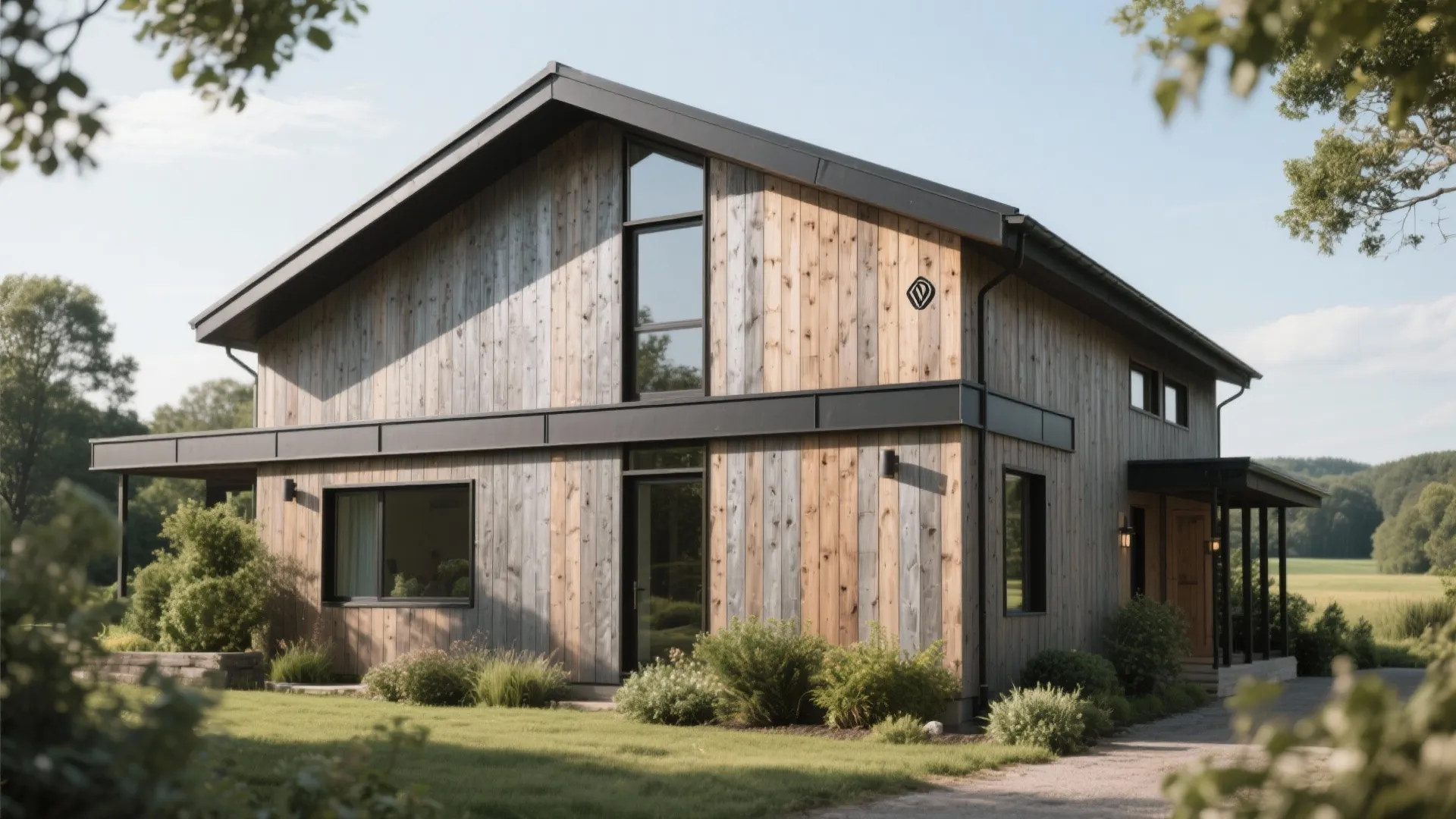 2. Vertical Wooden Slats