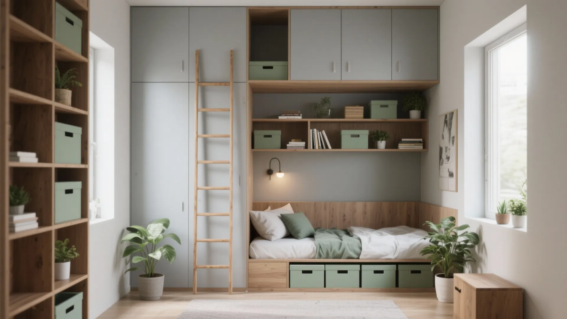 2. Vertical Zoning: Shelves, Ladders, and Nooks