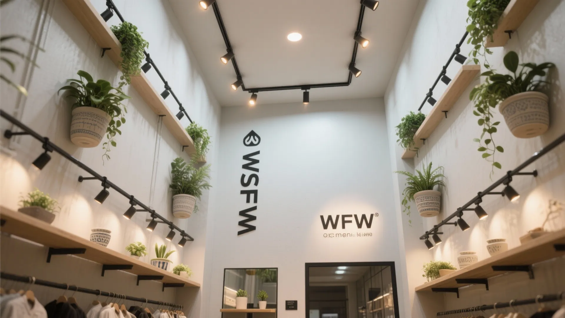 3. Use verticals: lighting, greenery and signage