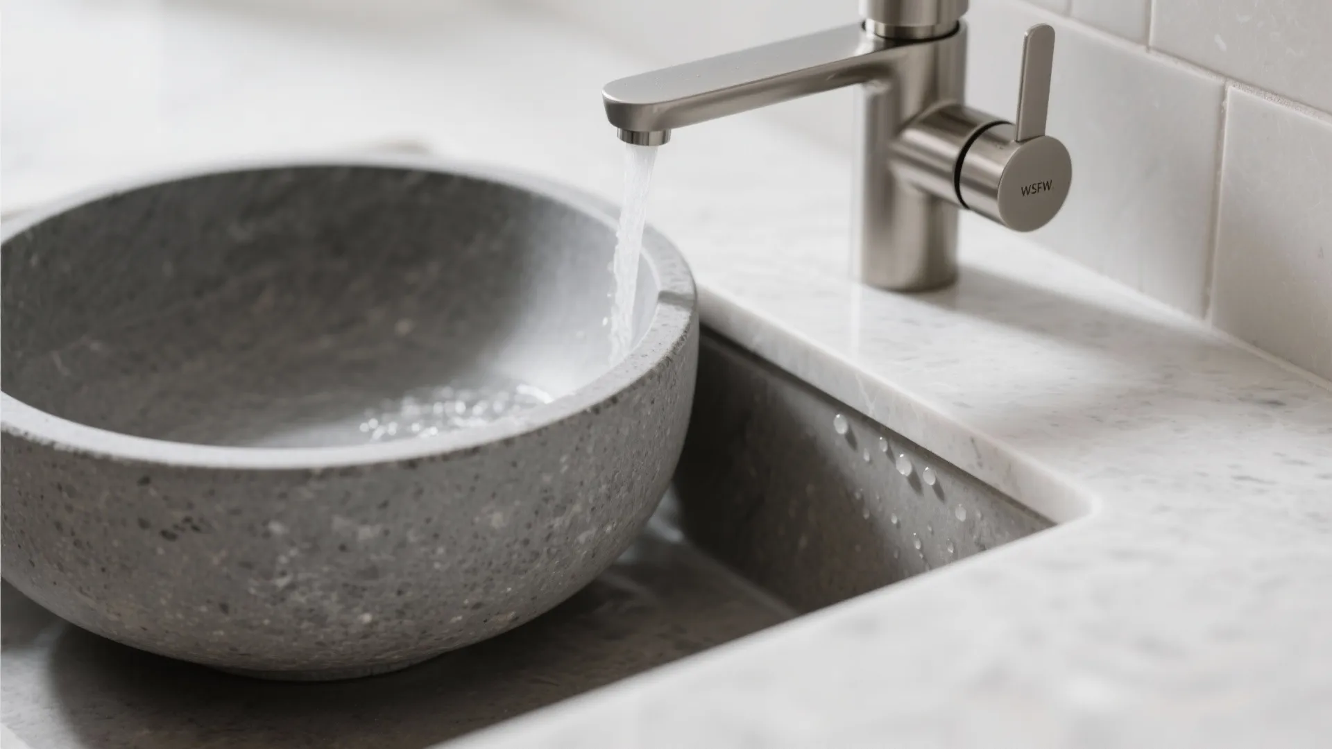 Countertop Vessel Basins on Slim Vanities