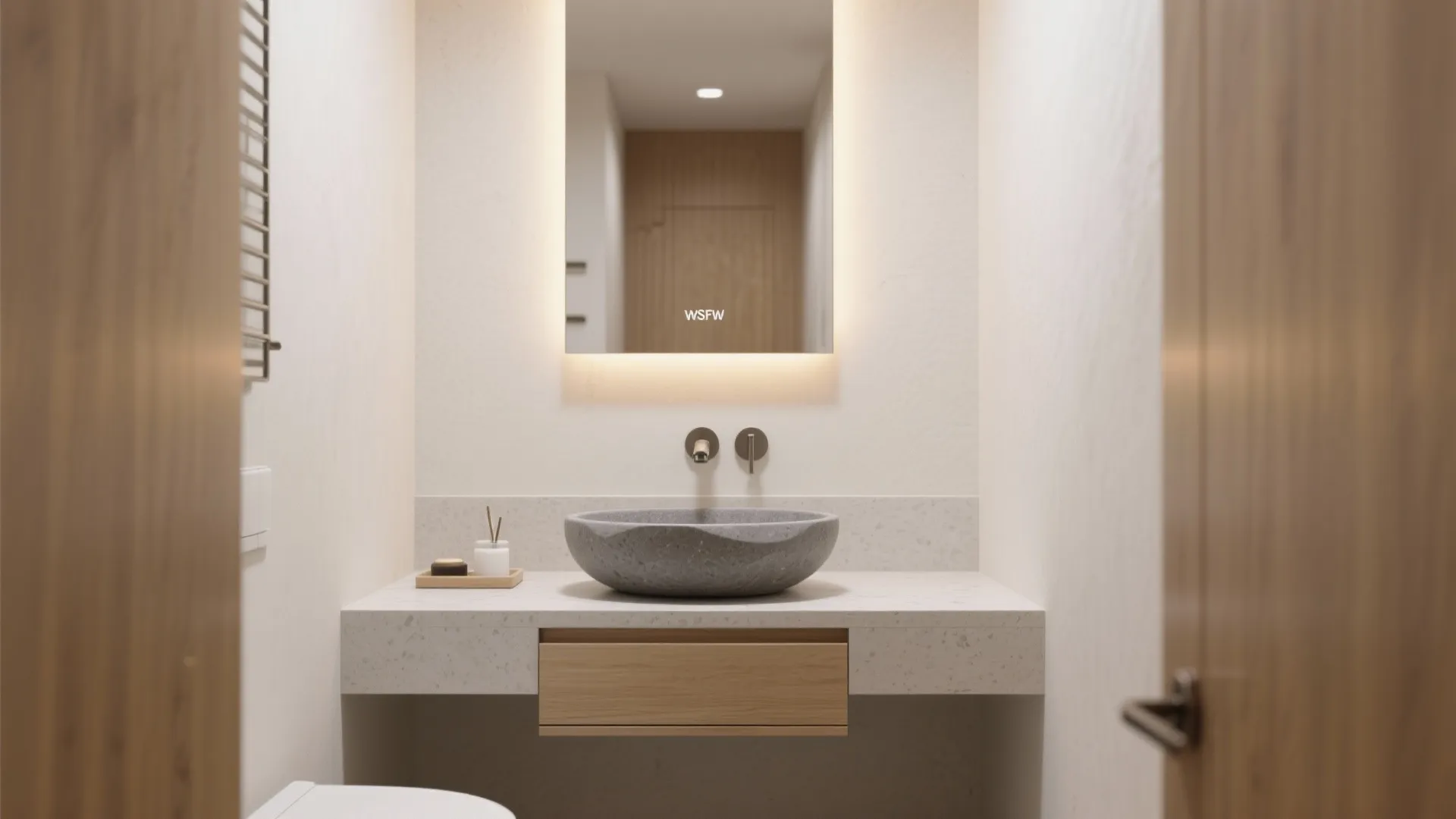 Countertop Vessel Basins on Slim Vanities