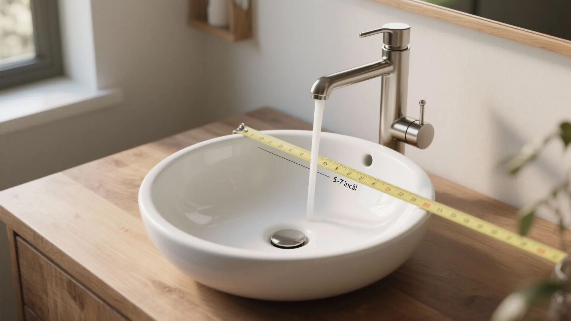 1. Match faucet height to your sink style
