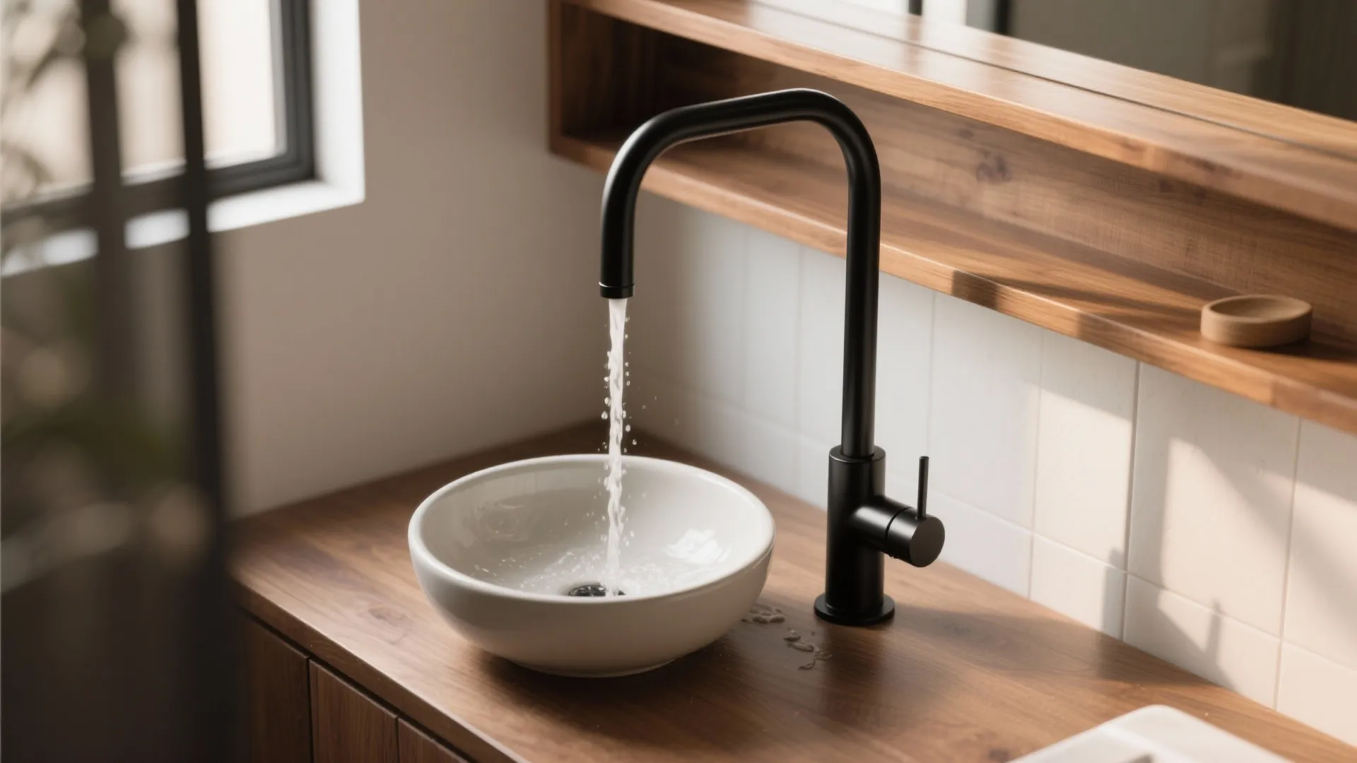 3. Go Tall with a Vessel Sink Faucet