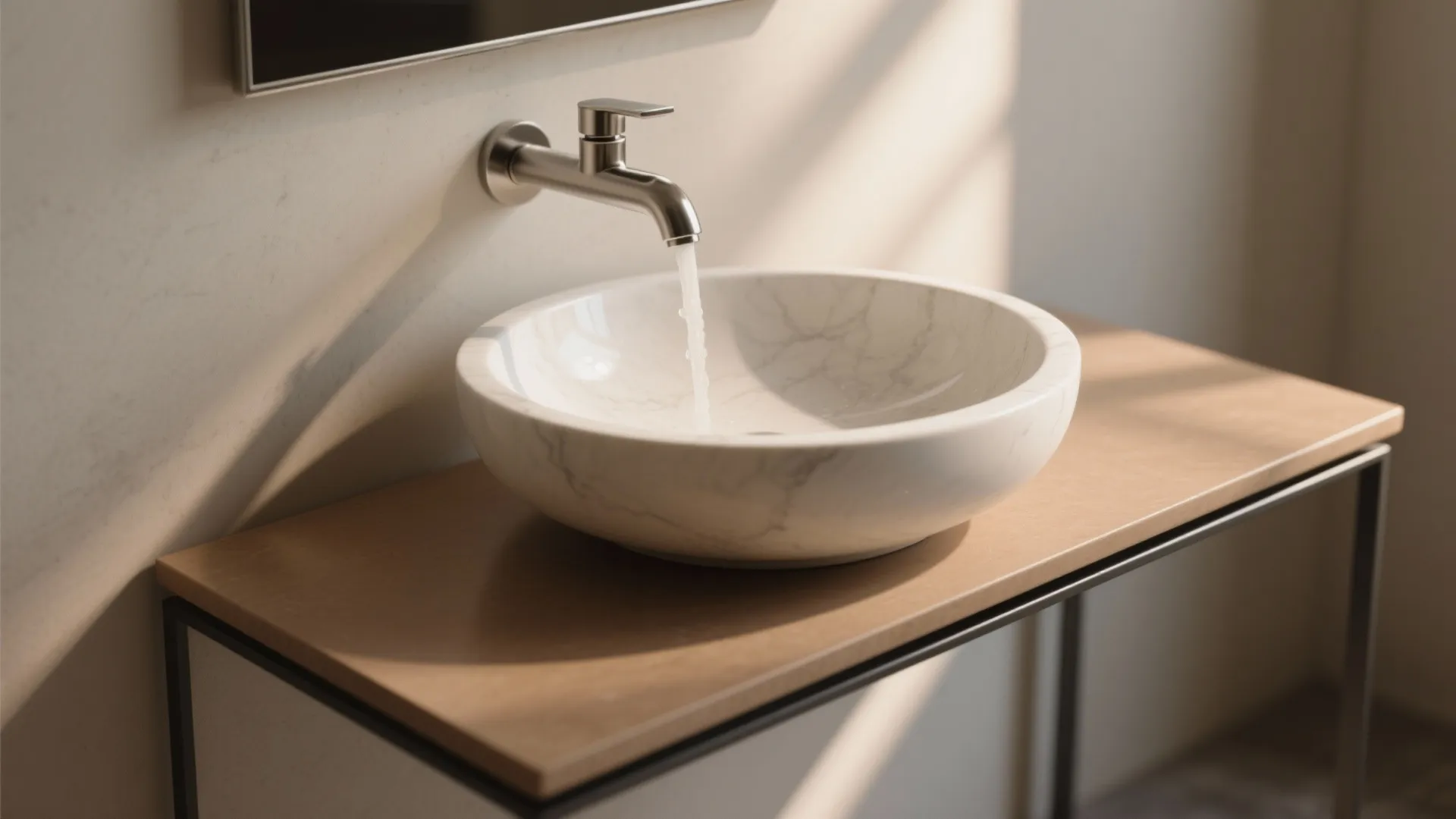 Statement Vessel Sink with Smart Height Planning