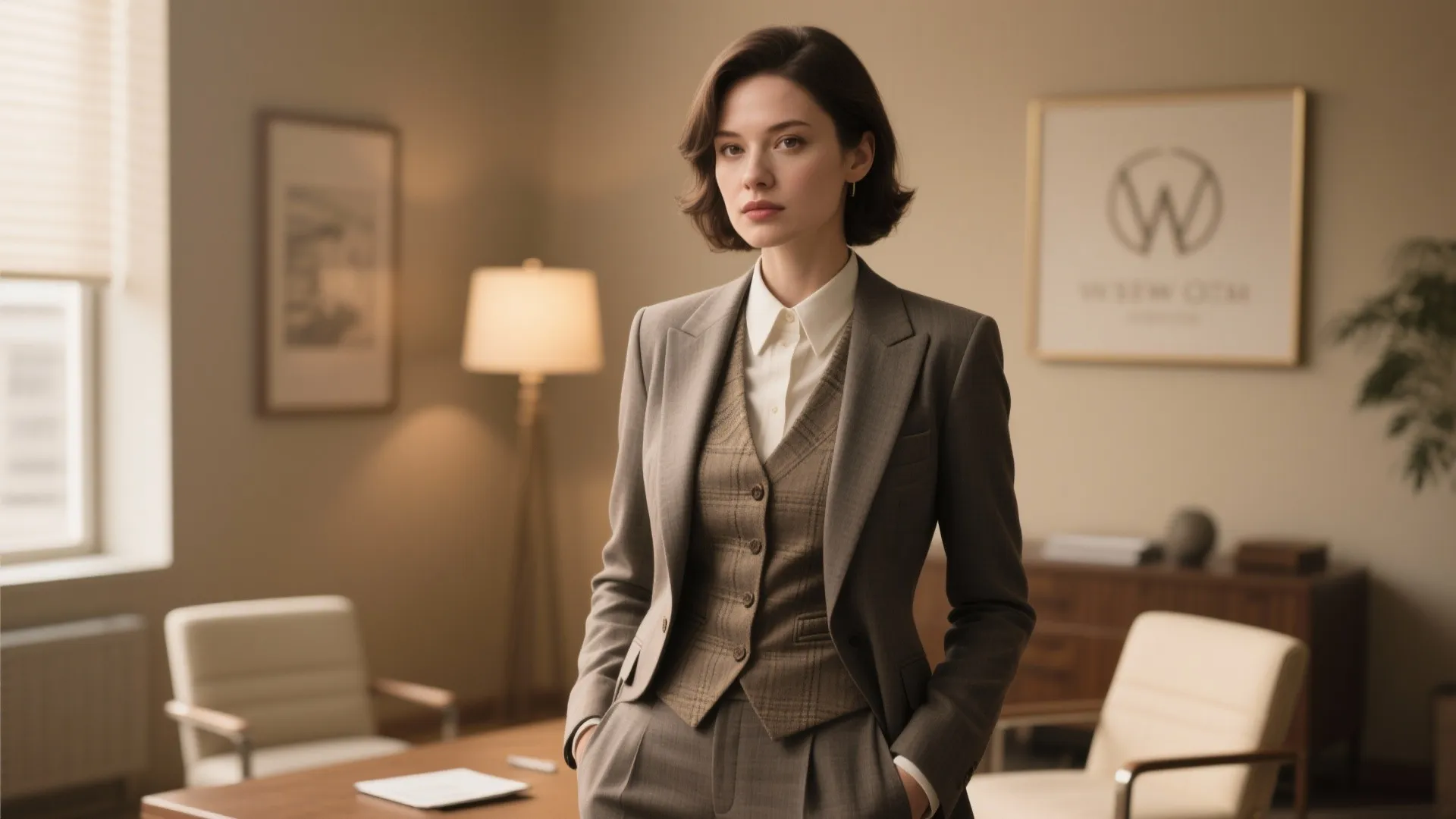 9. Layered Vest Suit