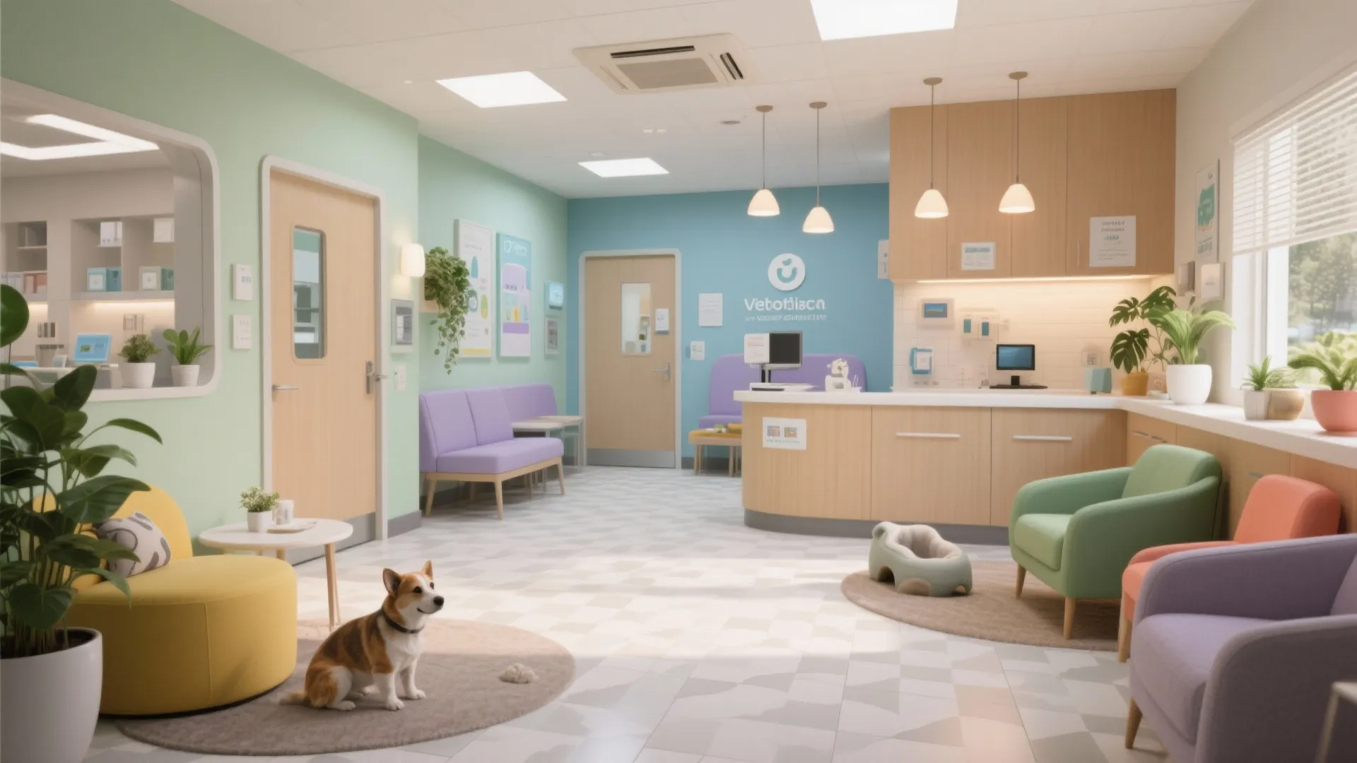Color Ideas for Interior Design of Vet Clinics