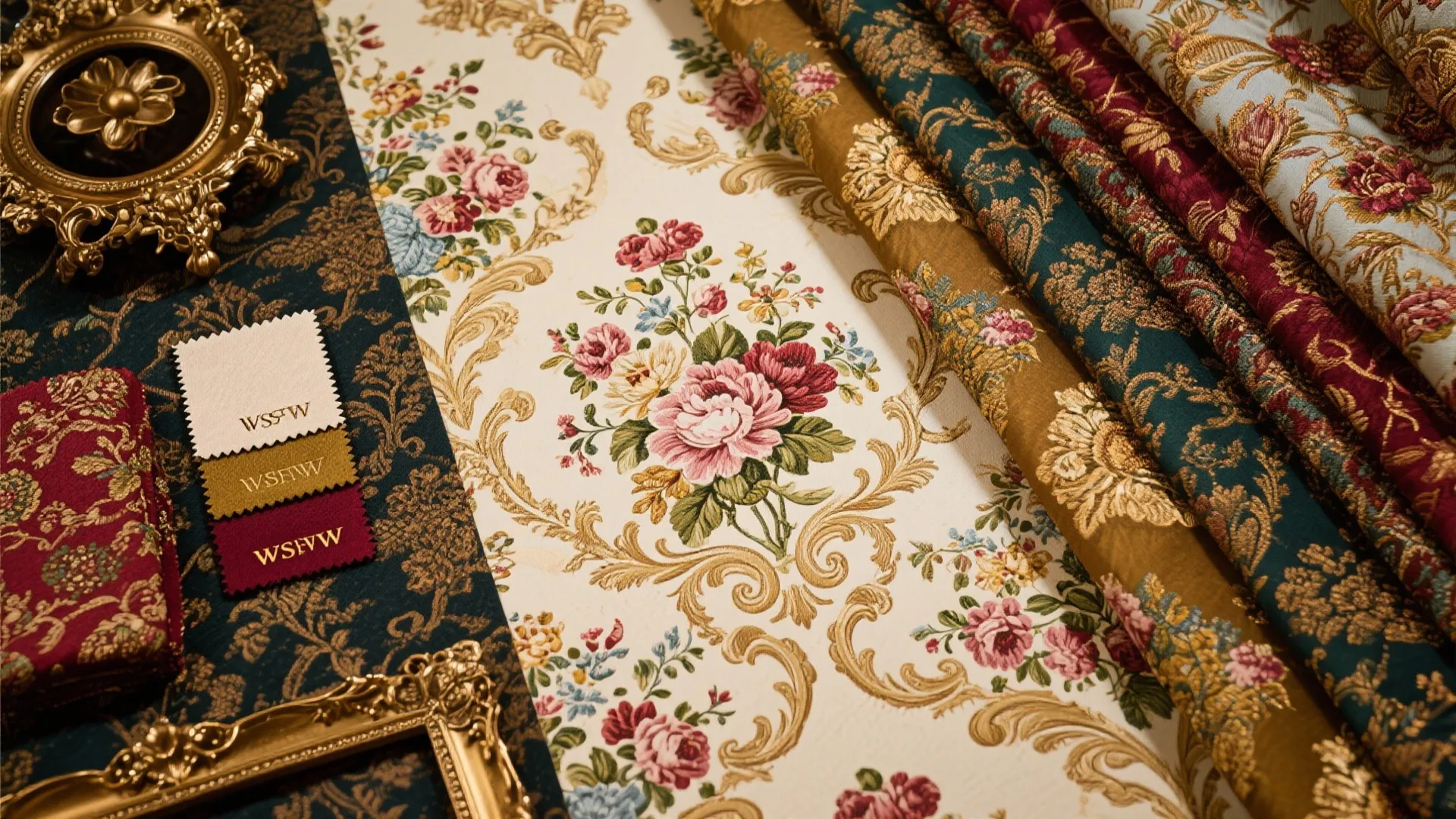 4. Floral Patterned Wallpaper