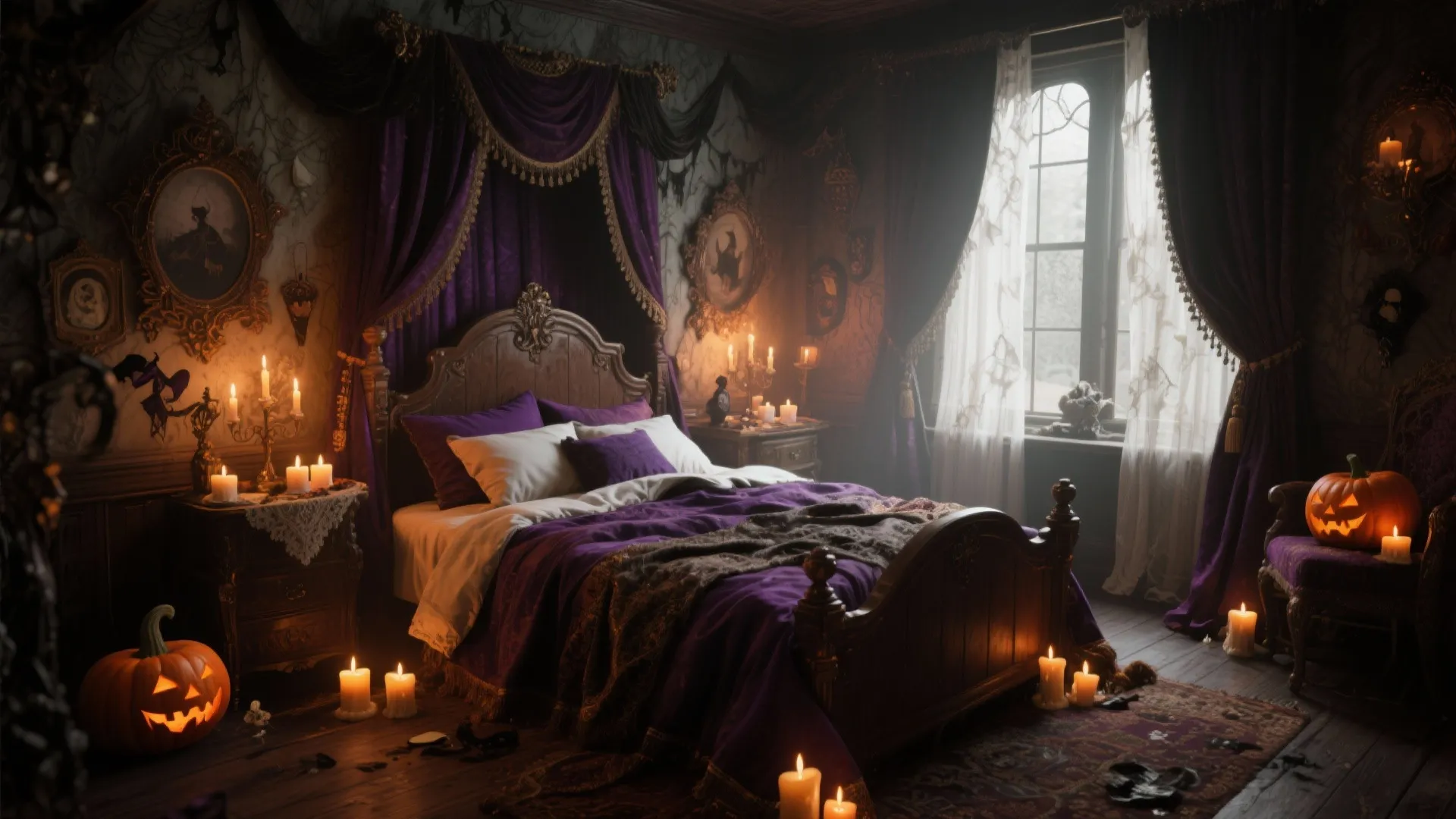 5 Fun Bedroom Halloween Decoration Ideas: Spooky yet cozy Halloween bedroom décor tips from my design experience