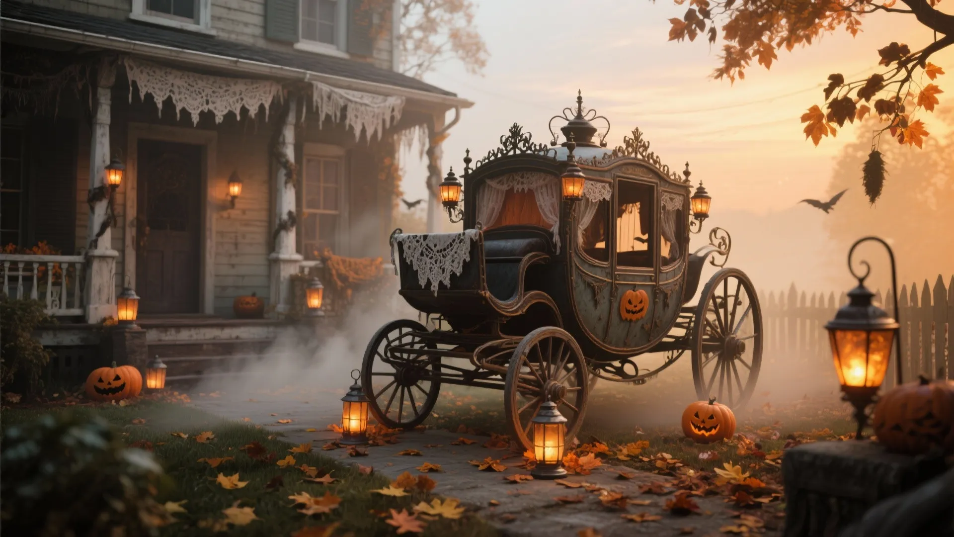 Horse and Carriage Halloween Decor Ideas: Transform Your Halloween With Enchanted Horse & Carriage Displays
