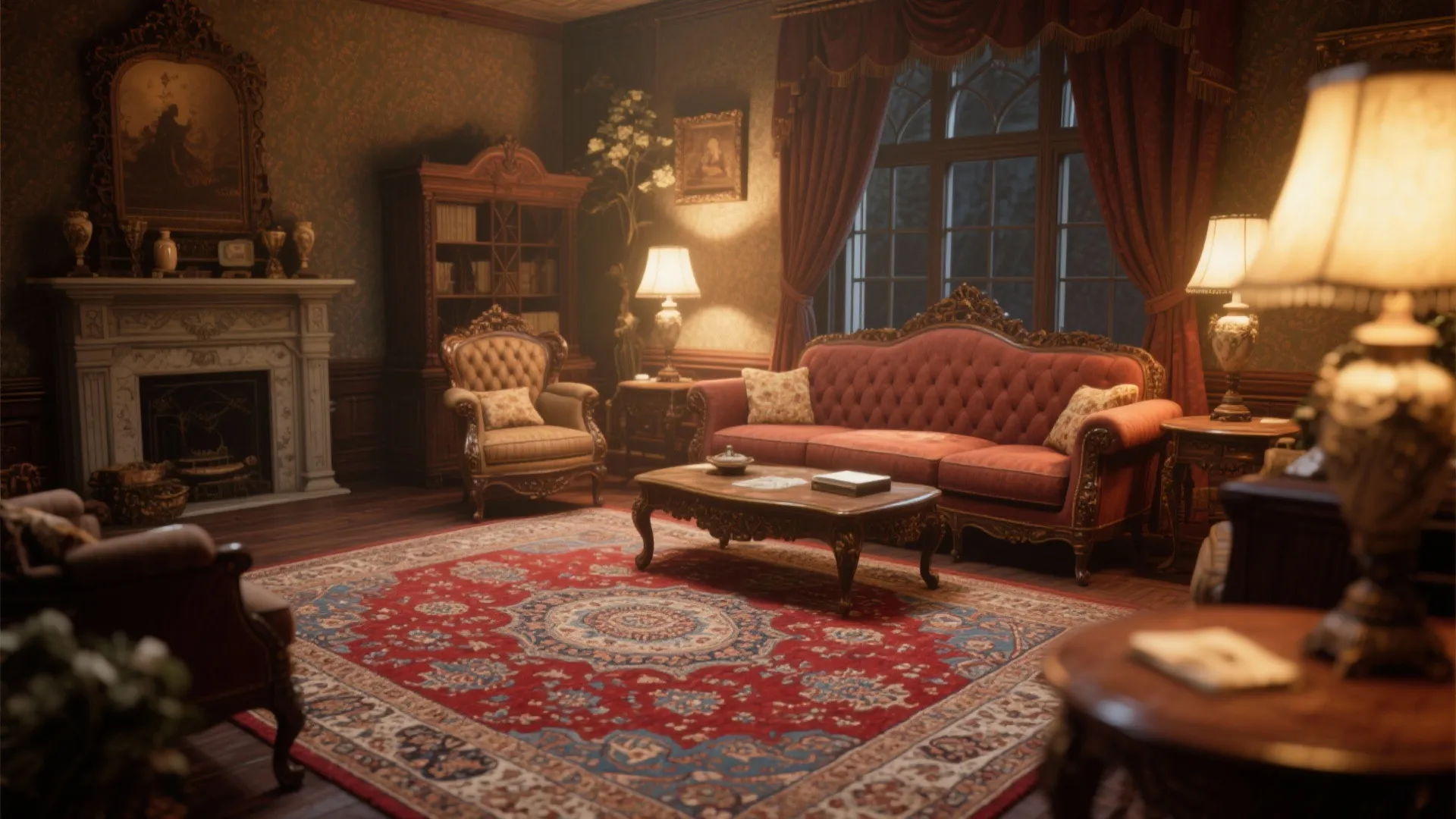 7. Intricate Area Rugs