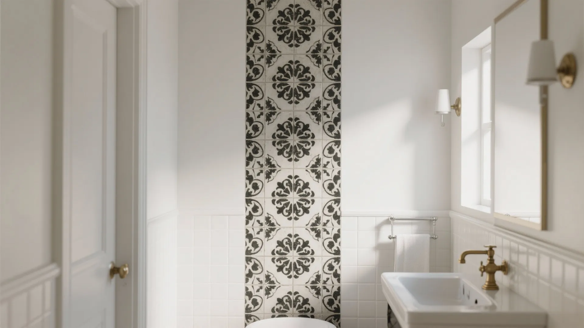 4. Victorian Pattern Tile for a Focal Point