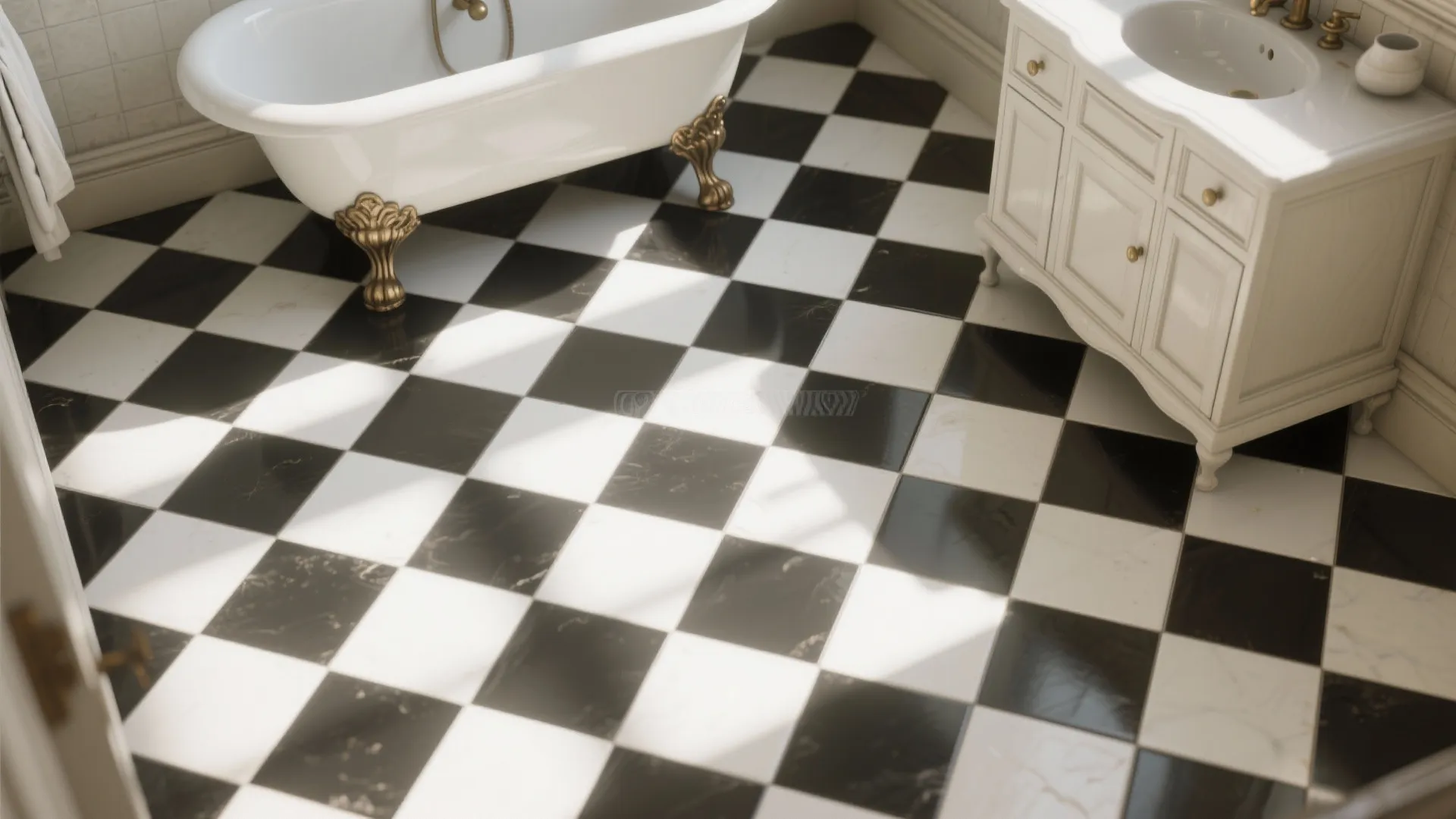 Tip 3: Patterned Floor Tiles