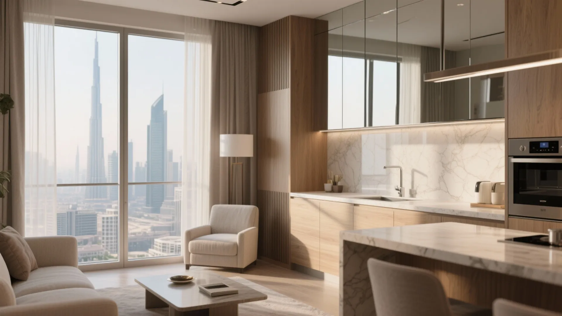 Celebrate the View: Light, Reflections, and a Glass Backsplash