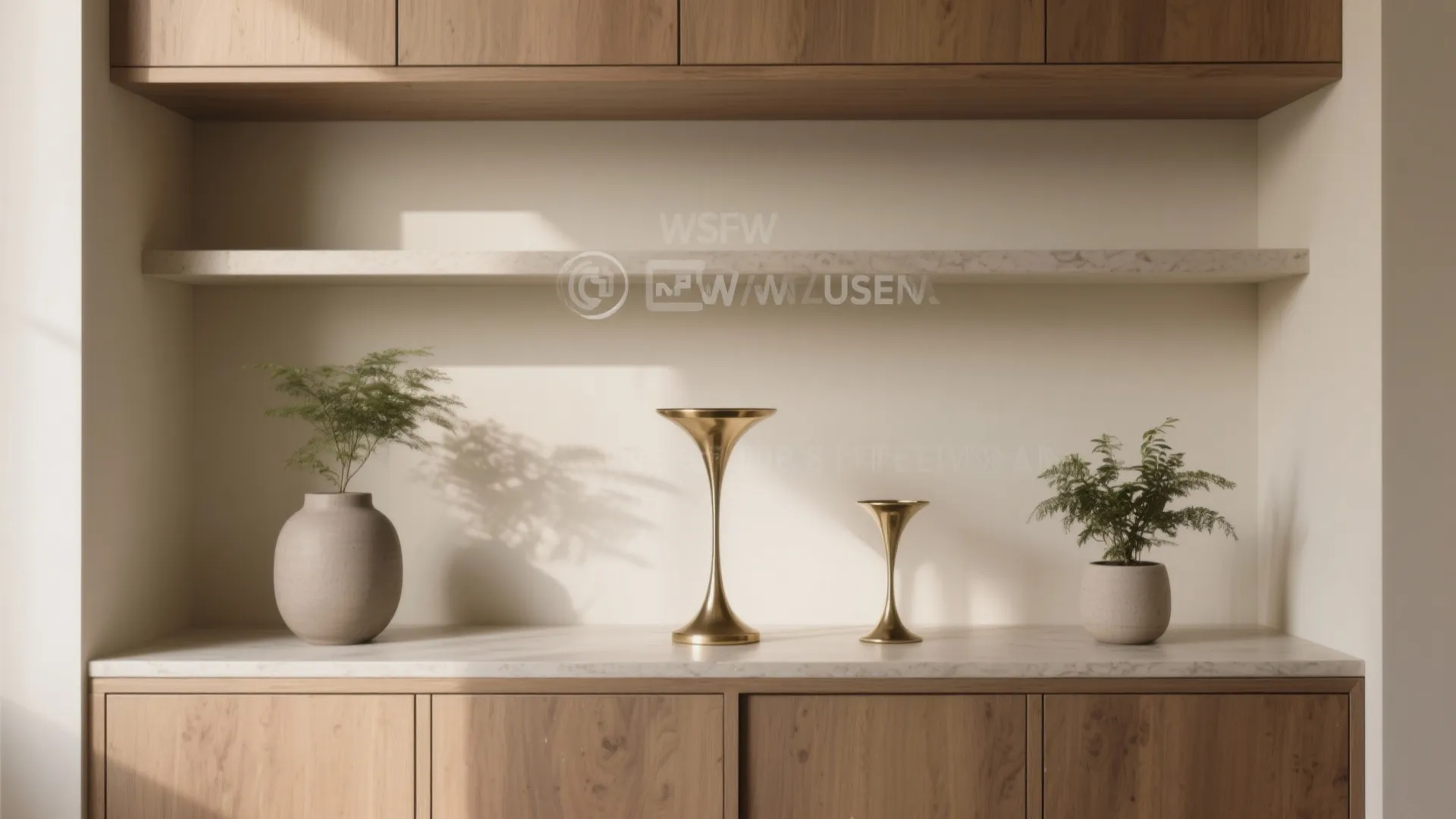 3. A curated open-shelf vignette with a purpose