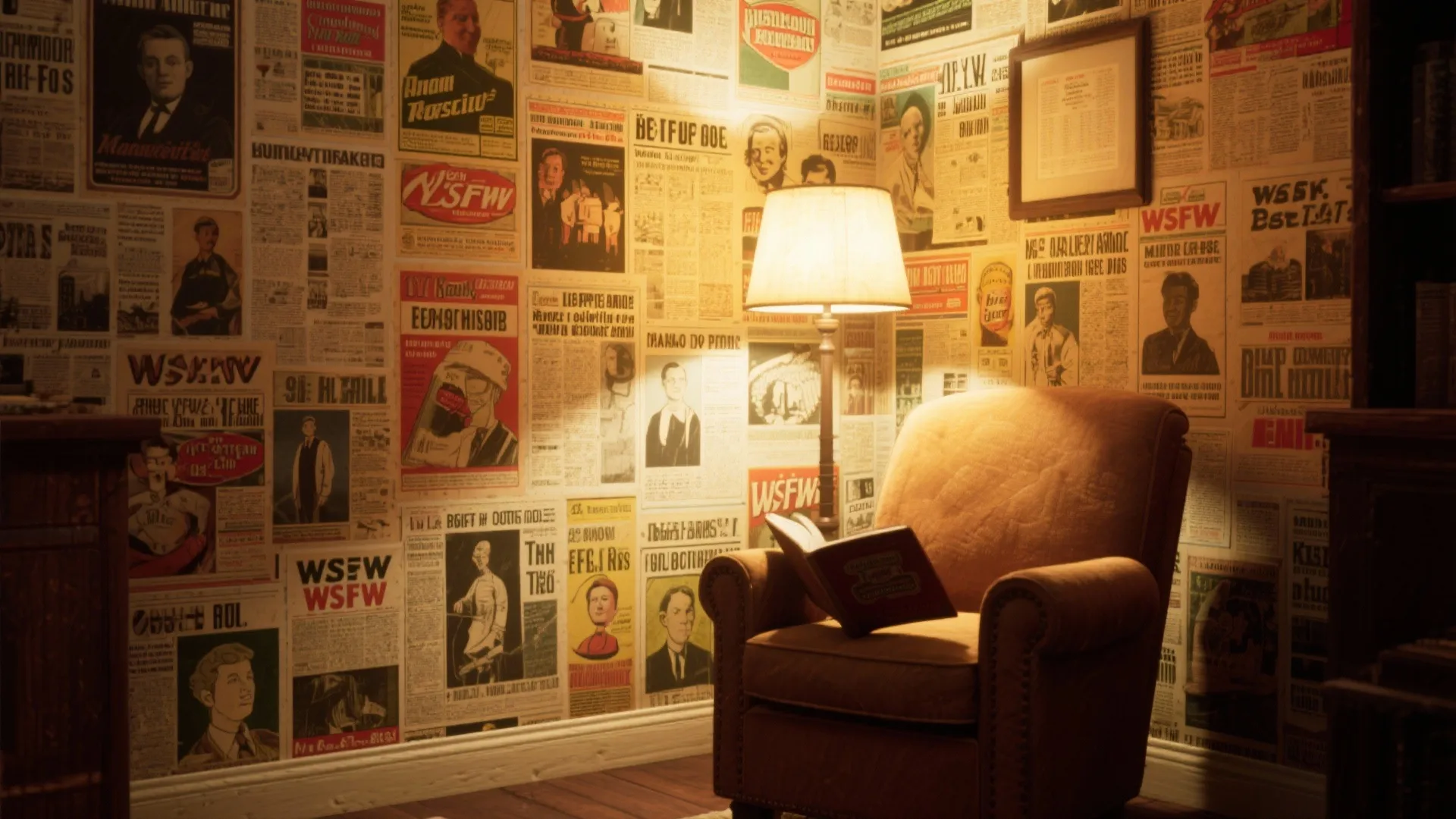 Idea 6: Vintage Ad Wall