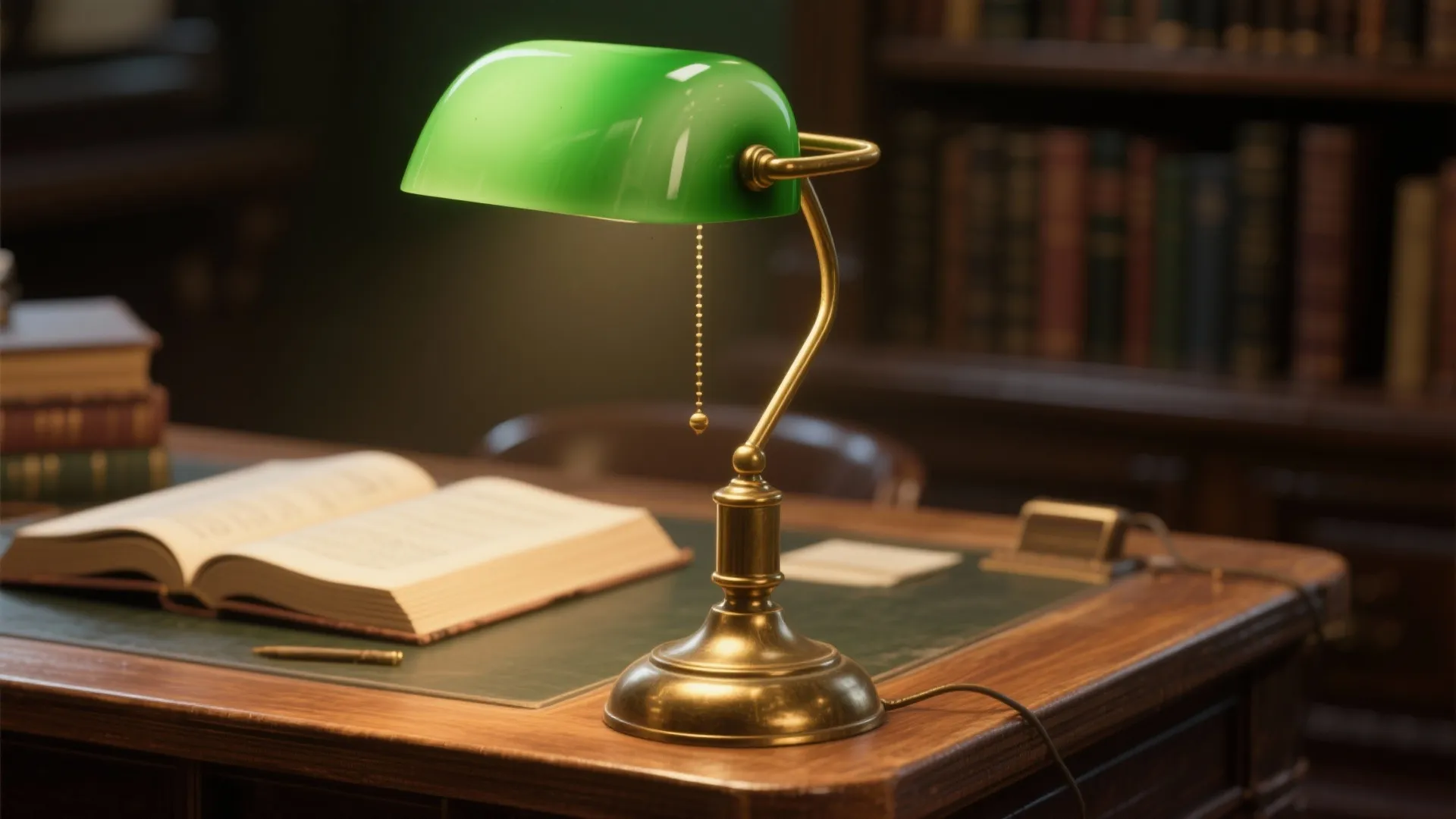 Vintage Banker’s Lamp