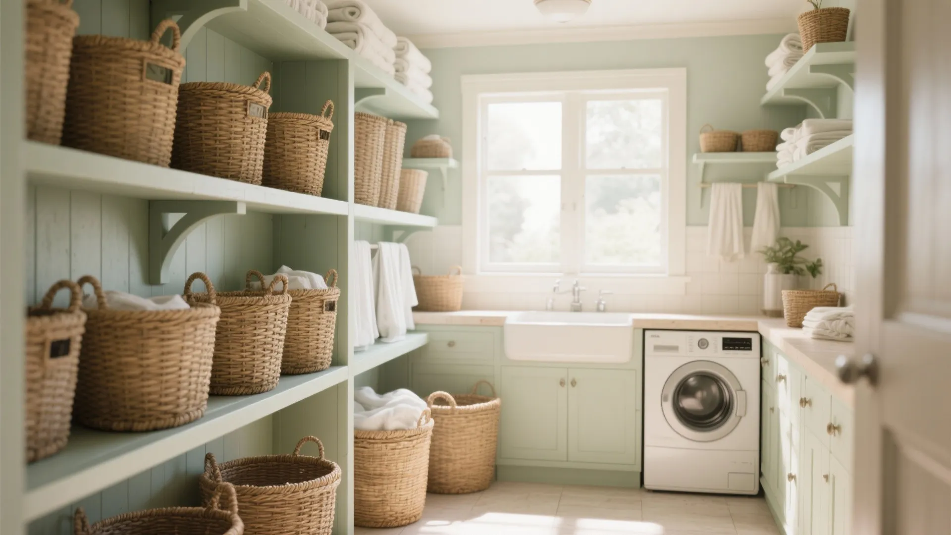 Tip 3: Vintage Baskets & Open Storage