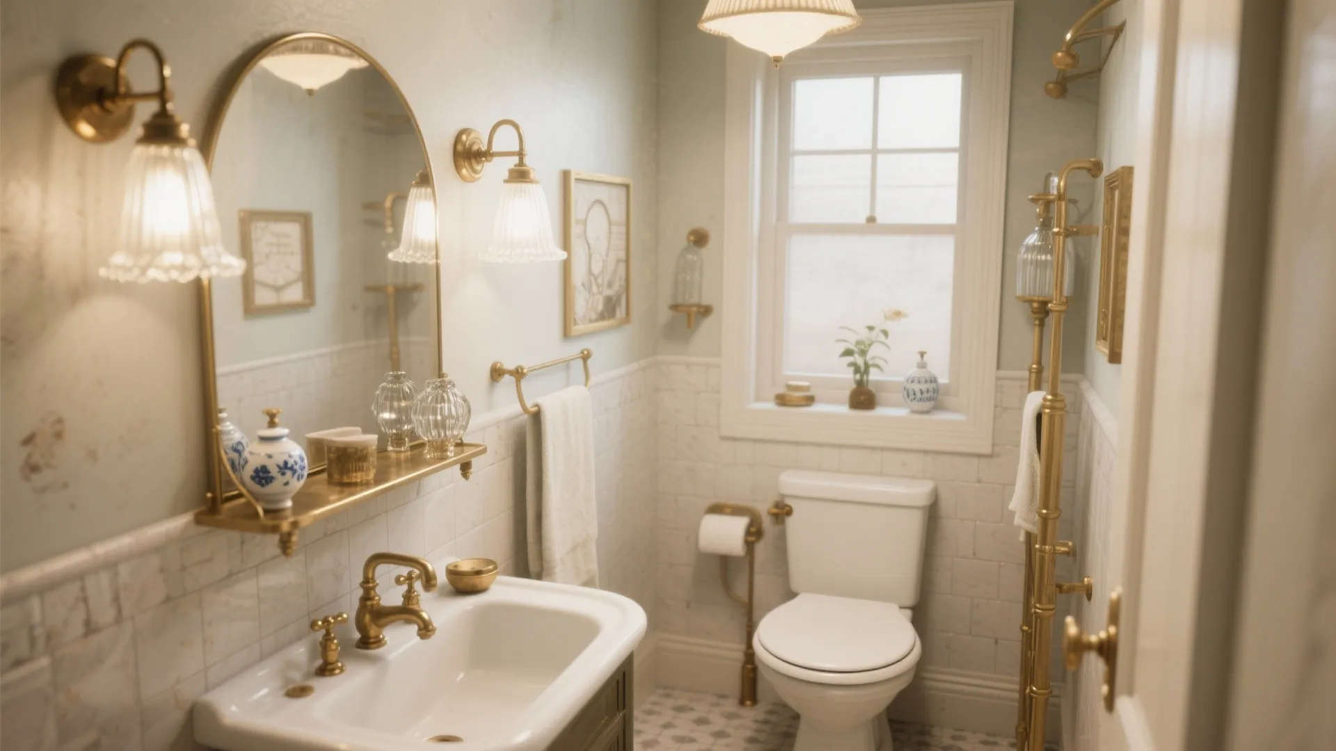 10 Vintage Bathroom Lighting Ideas