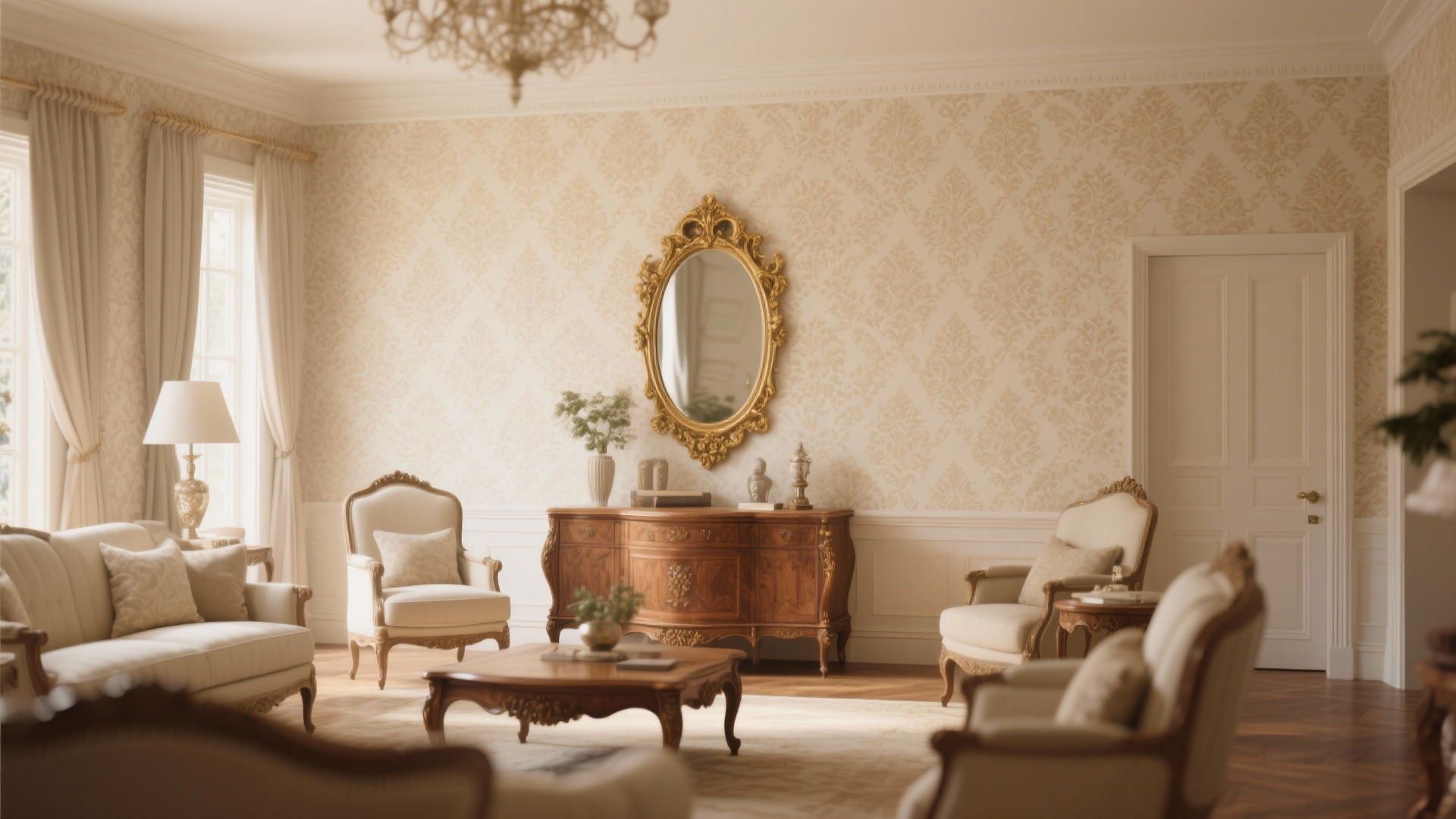 10 Beige Wallpaper Living Room Ideas to Transform Your Space