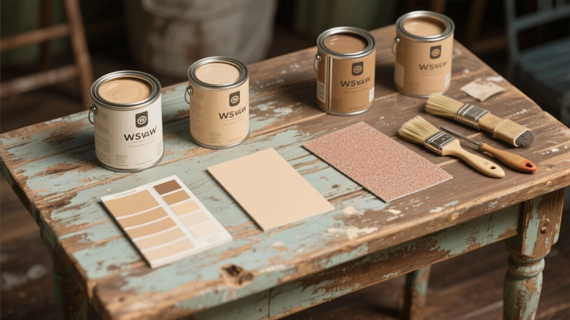 5. Painted vintage beige for personality and budget wins