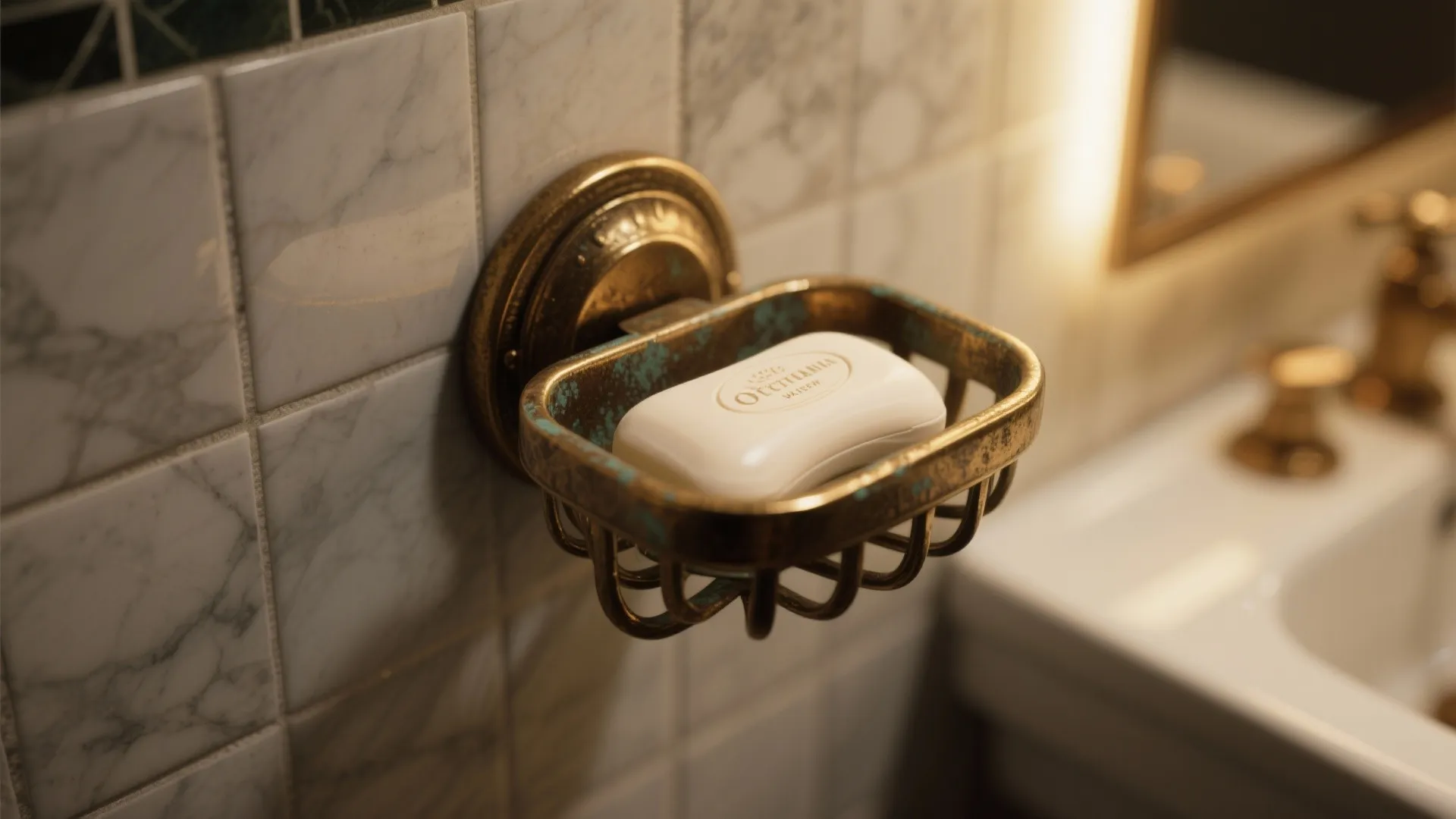 Vintage Brass Soap Holder