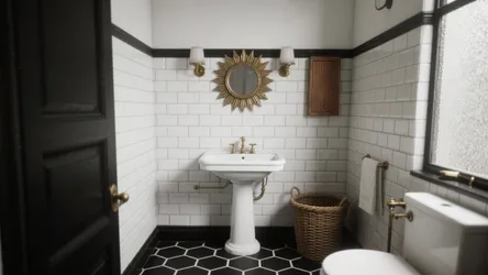 Vintage Black & White Bathroom Ideas — 5 Inspo