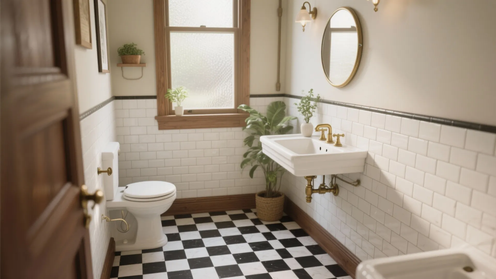 Vintage Black & White Tile Ideas — 5 Inspo: Small bathroom, big character: 5 vintage black-and-white tile ideas I love