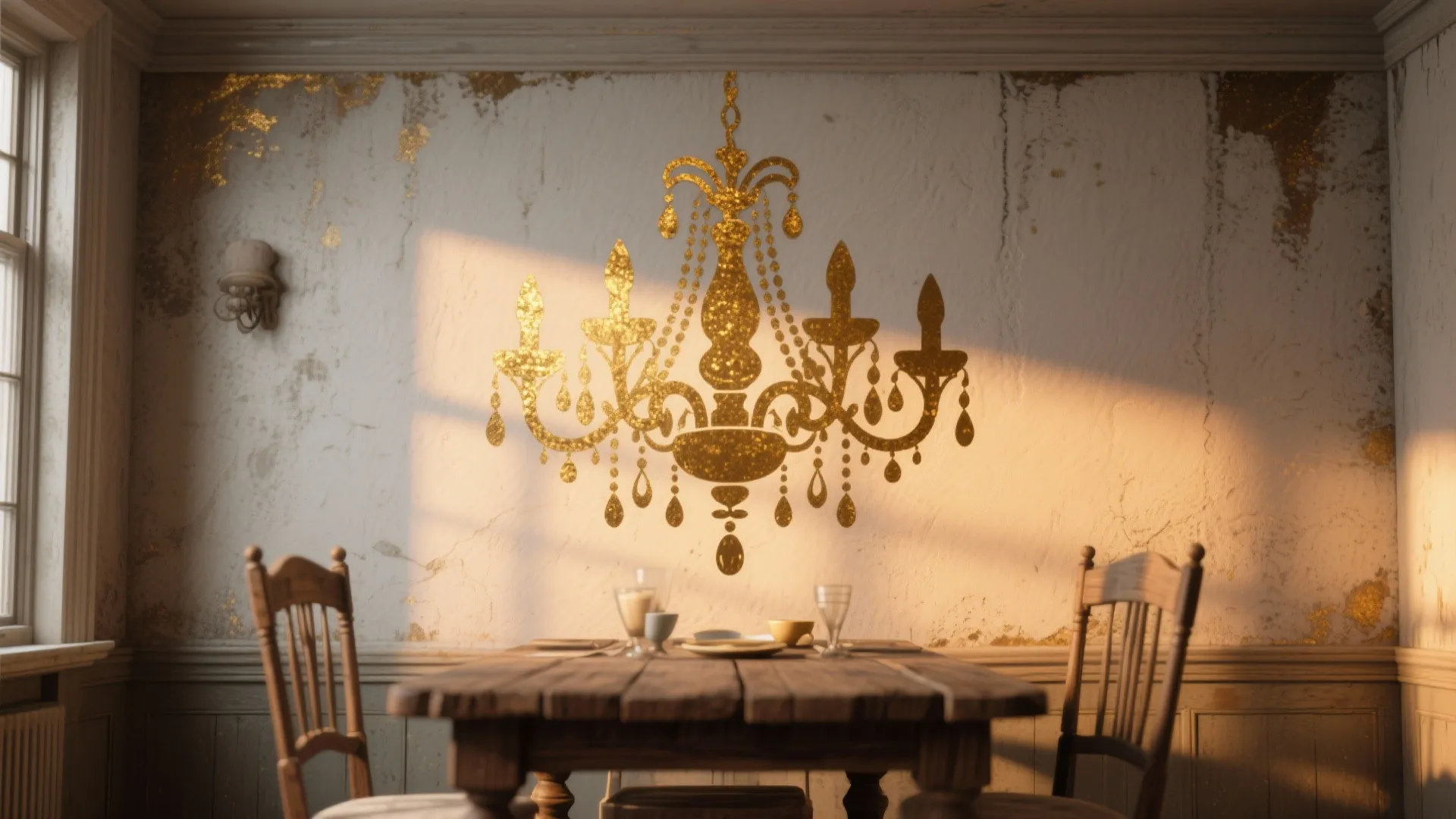 4. Vintage Chandelier Silhouettes