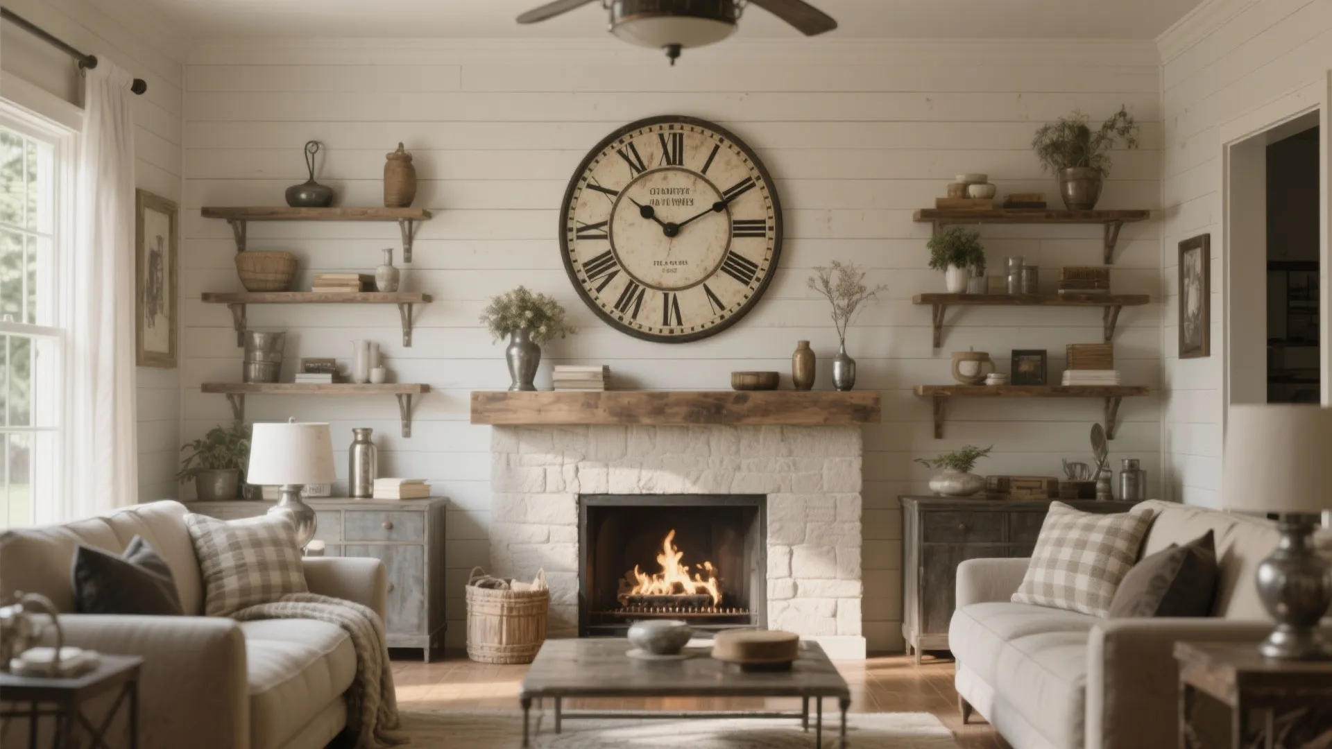 2. Oversized Vintage Clock