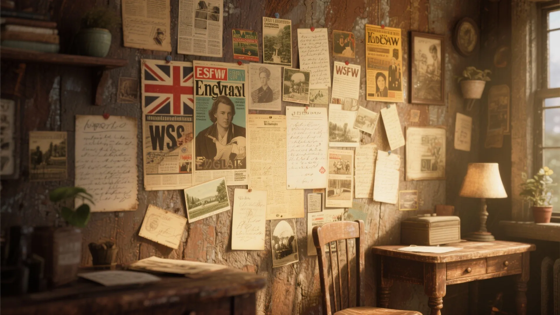 2. Vintage Collage Wall