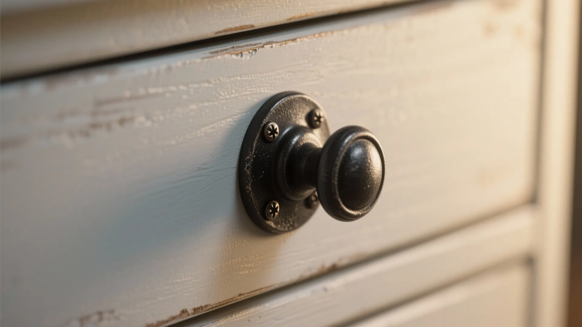 5. Vintage-inspired black cup pulls for classic charm