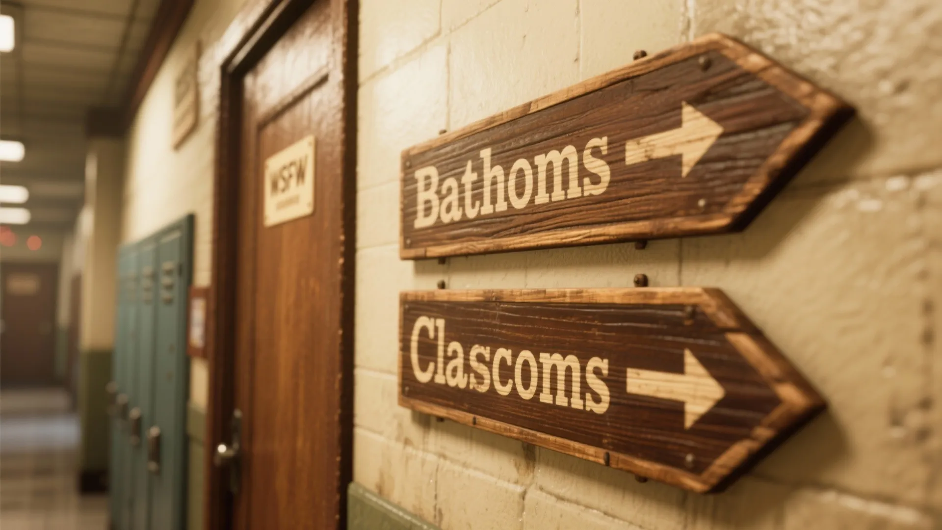 2. Themed Directional Signs