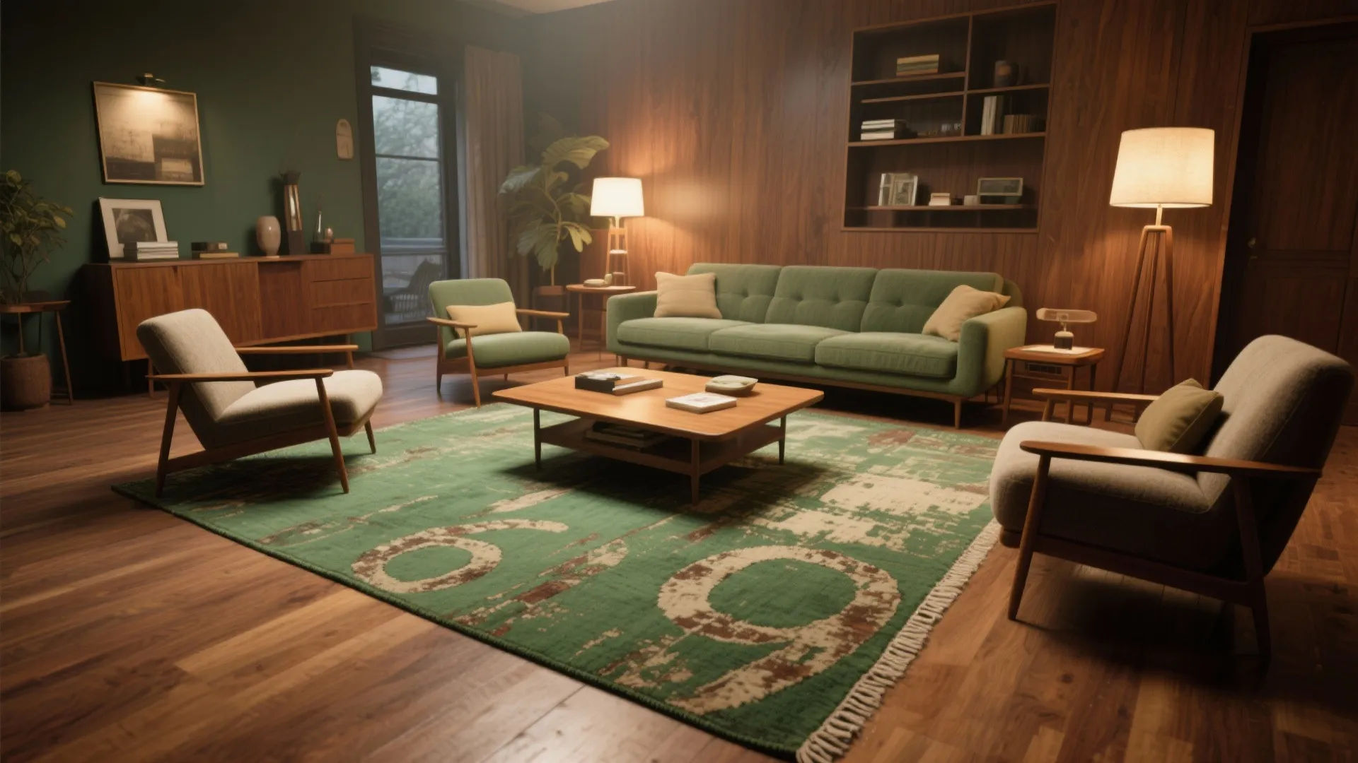 4. Vintage-Inspired Distressed Green