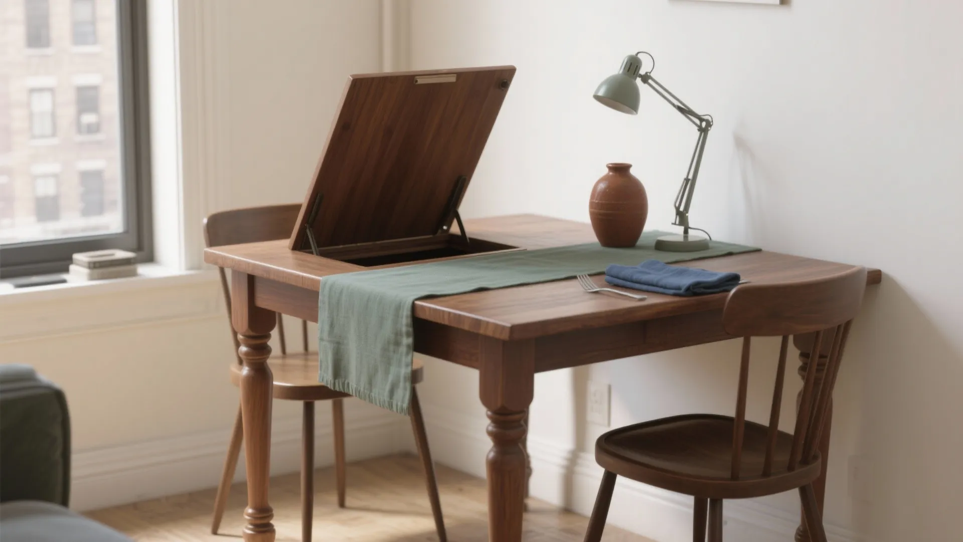 Small Vintage Drop Leaf Table Styling Ideas for Tiny Spaces