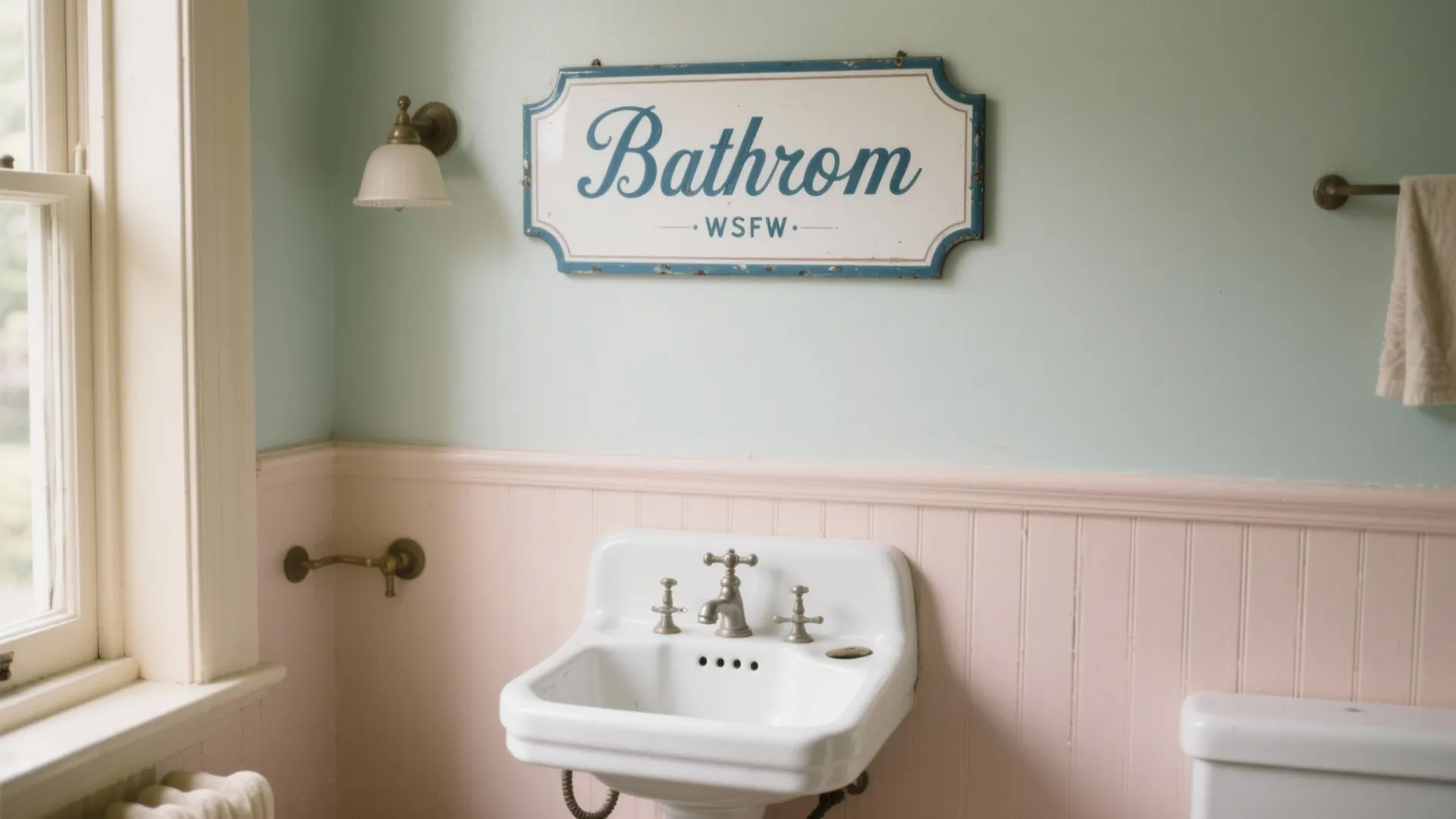 1. Vintage Enamel Signs